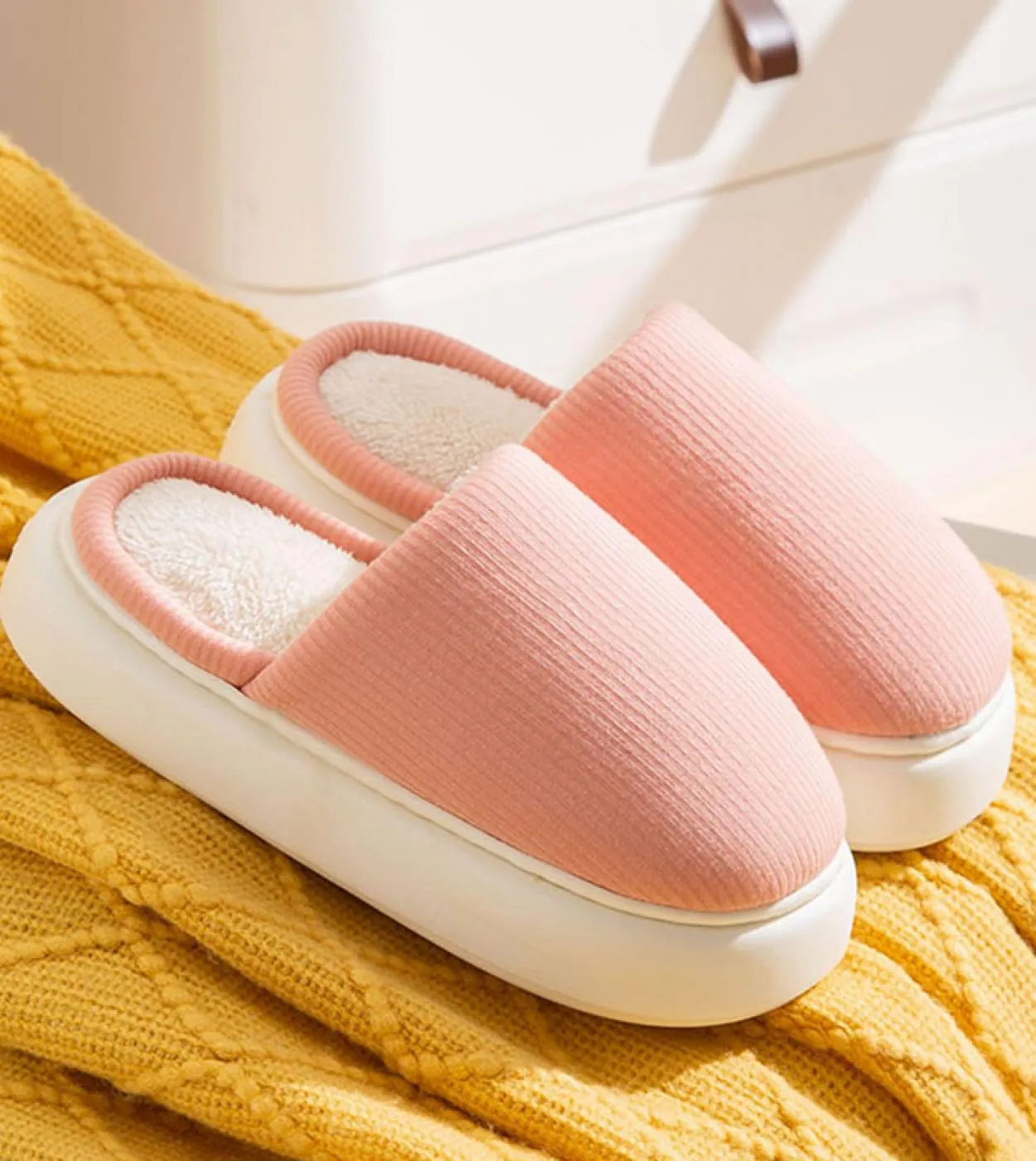 Pantofole invernali Pantofole morbide con suola spessa Pantofole calde con suola spessa Pantofole invernali da donna Pantofole d