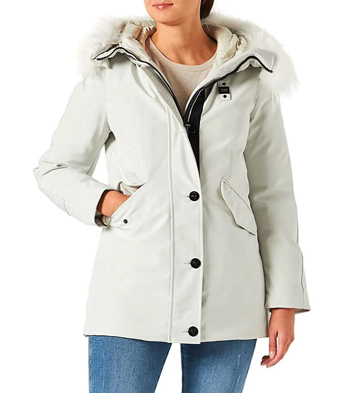 Parka Blauer Donna con pelliccia