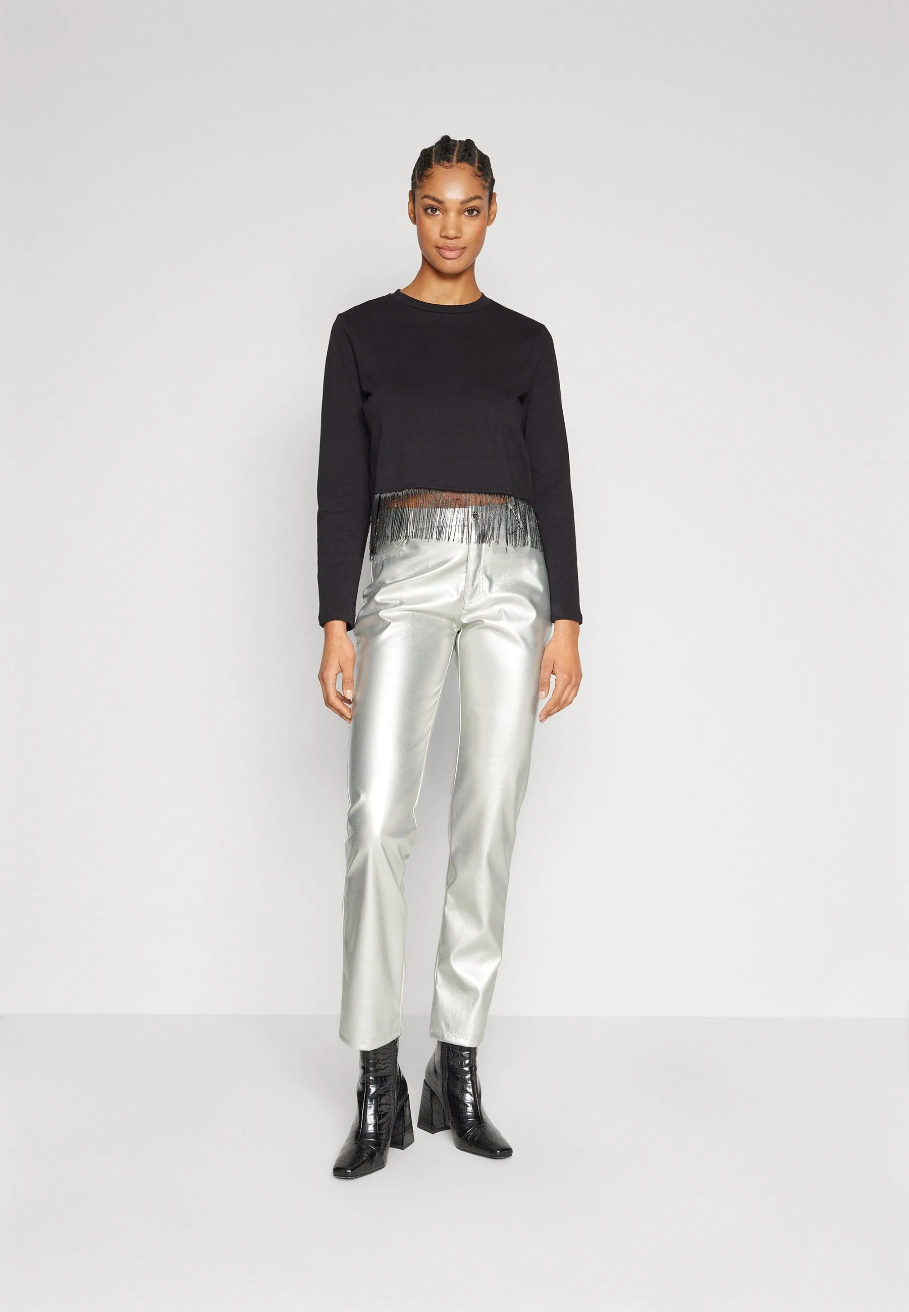 PCLINE FRILL TOP  - Maglietta a manica lunga