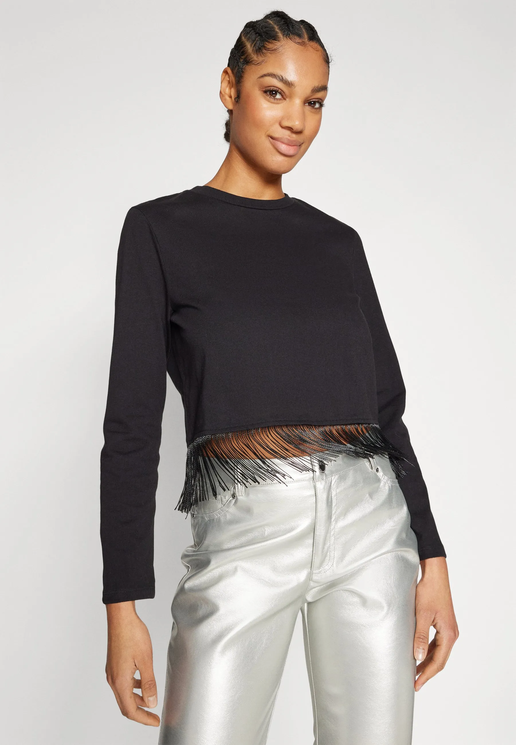 PCLINE FRILL TOP  - Maglietta a manica lunga