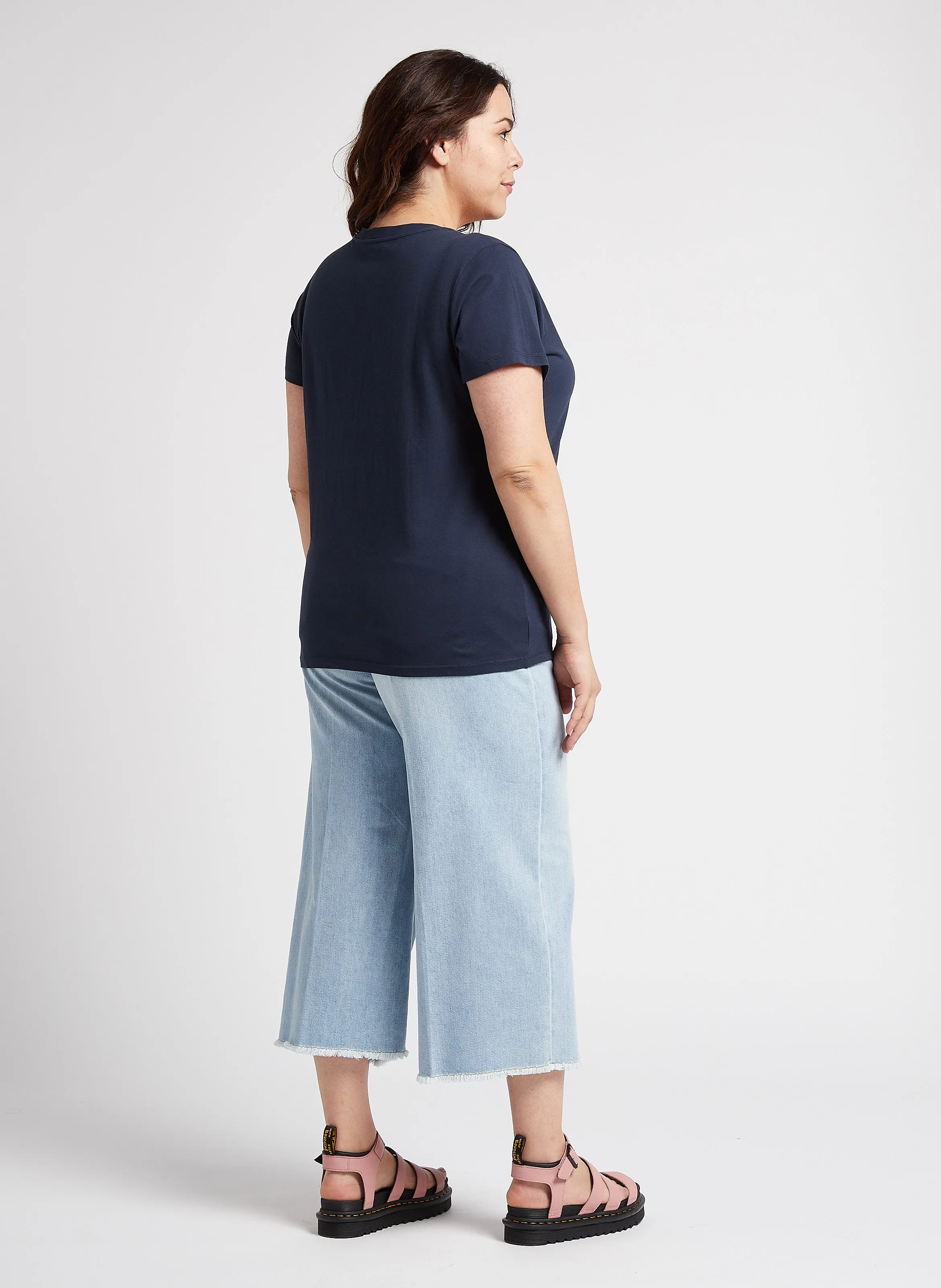  PERSONA by Marina Rinaldi   IDRA - Jeans cropped in misto cotone | Blu
