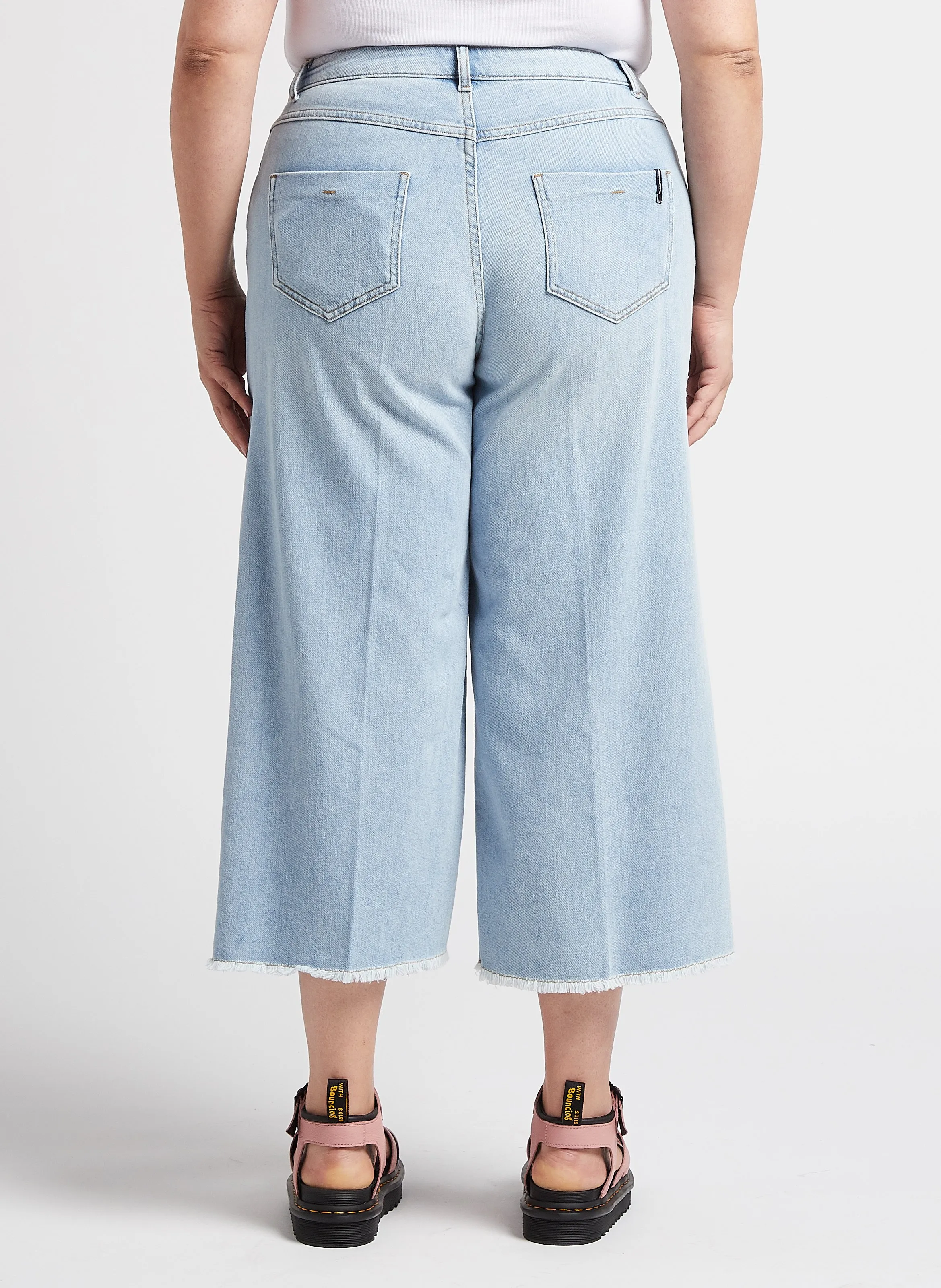  PERSONA by Marina Rinaldi   IDRA - Jeans cropped in misto cotone | Blu