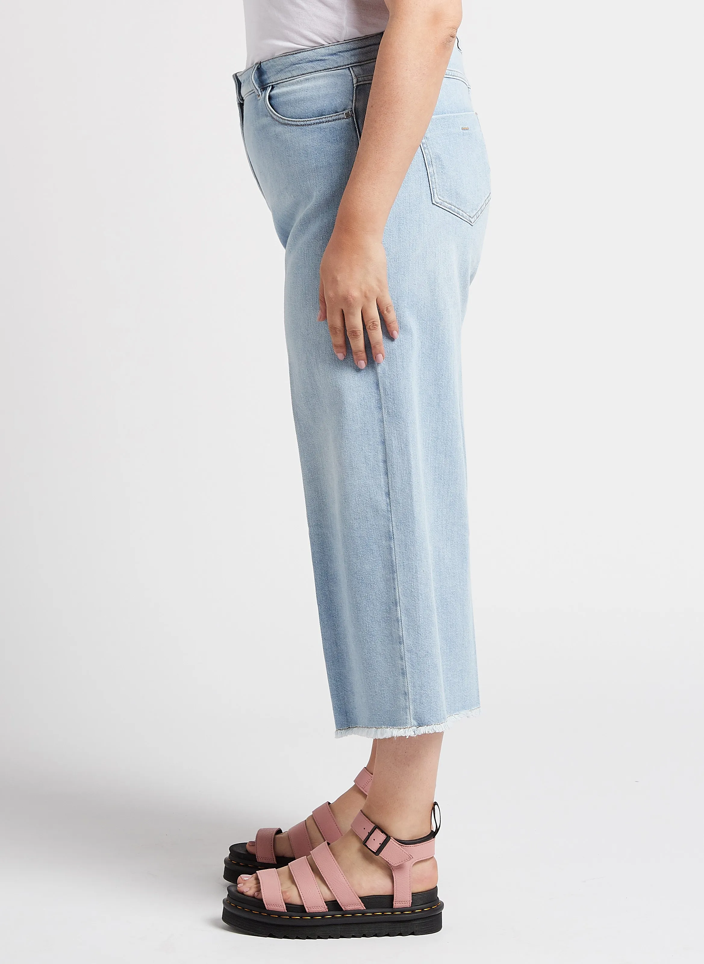  PERSONA by Marina Rinaldi   IDRA - Jeans cropped in misto cotone | Blu
