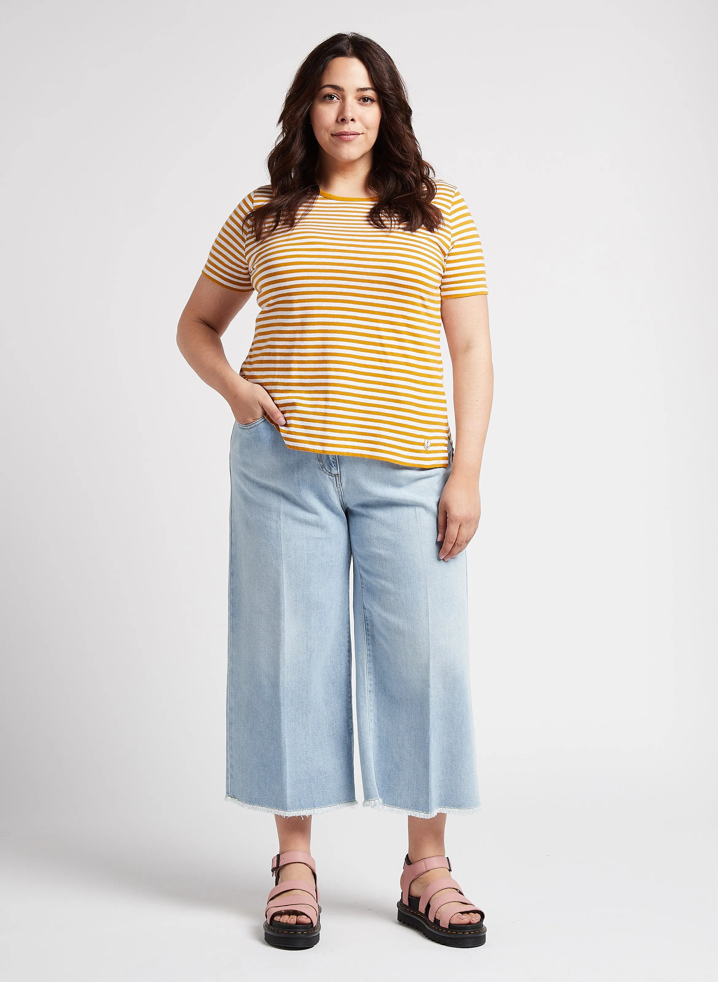  PERSONA by Marina Rinaldi   IDRA - Jeans cropped in misto cotone | Blu