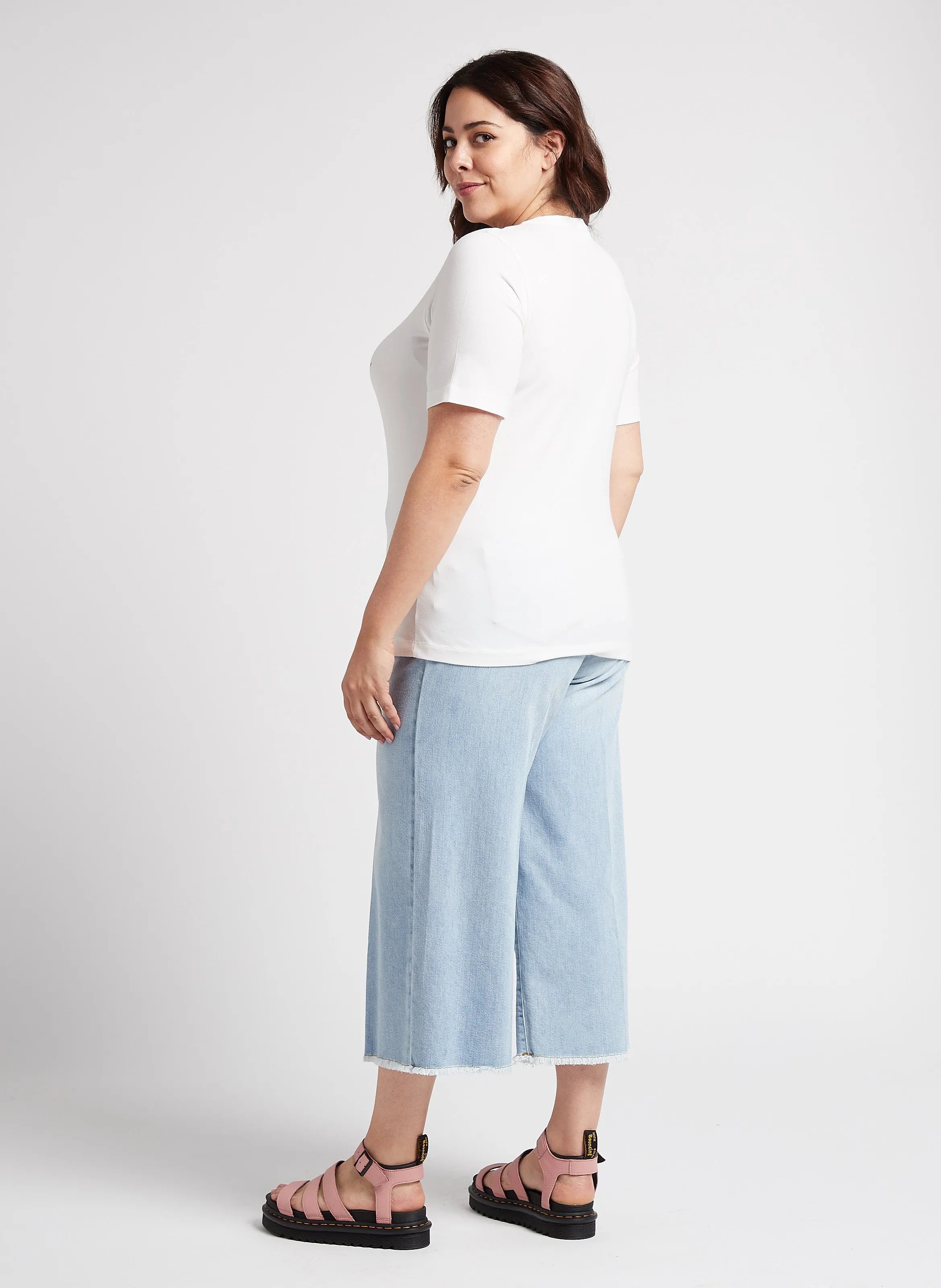  PERSONA by Marina Rinaldi   IDRA - Jeans cropped in misto cotone | Blu