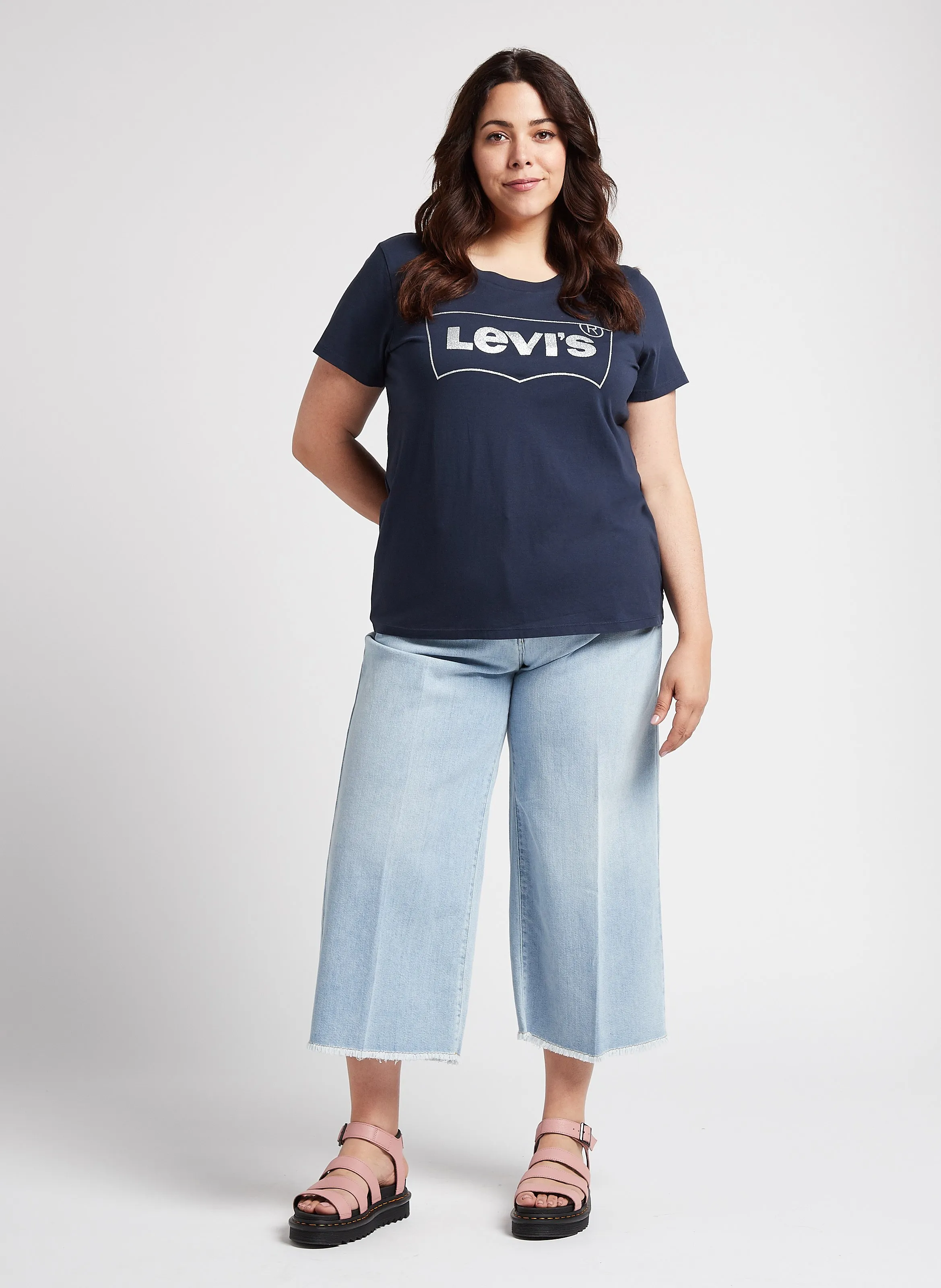  PERSONA by Marina Rinaldi   IDRA - Jeans cropped in misto cotone | Blu