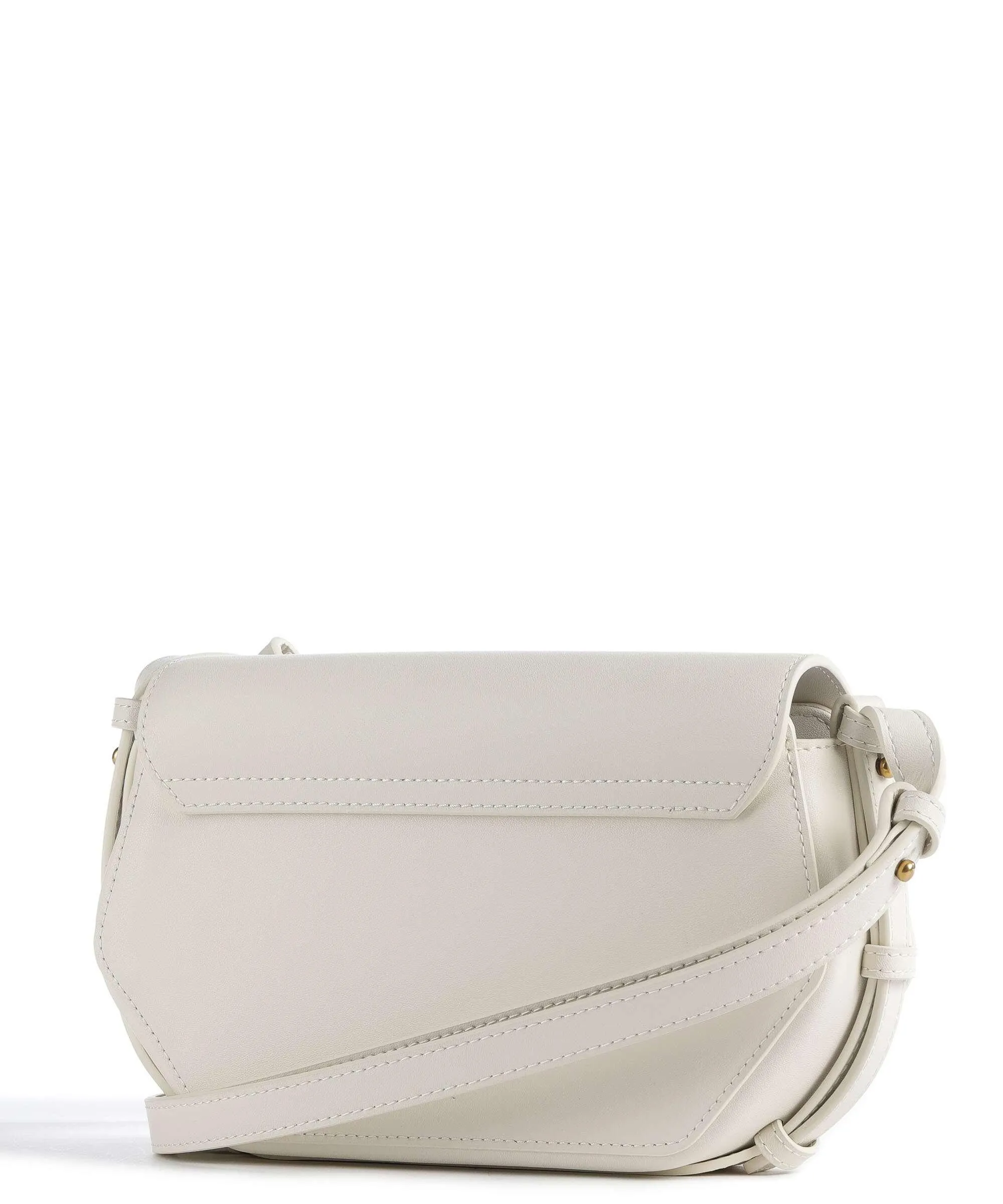  Pinko Love Click Mini Borsa a tracolla pelle a grana fine bianco  