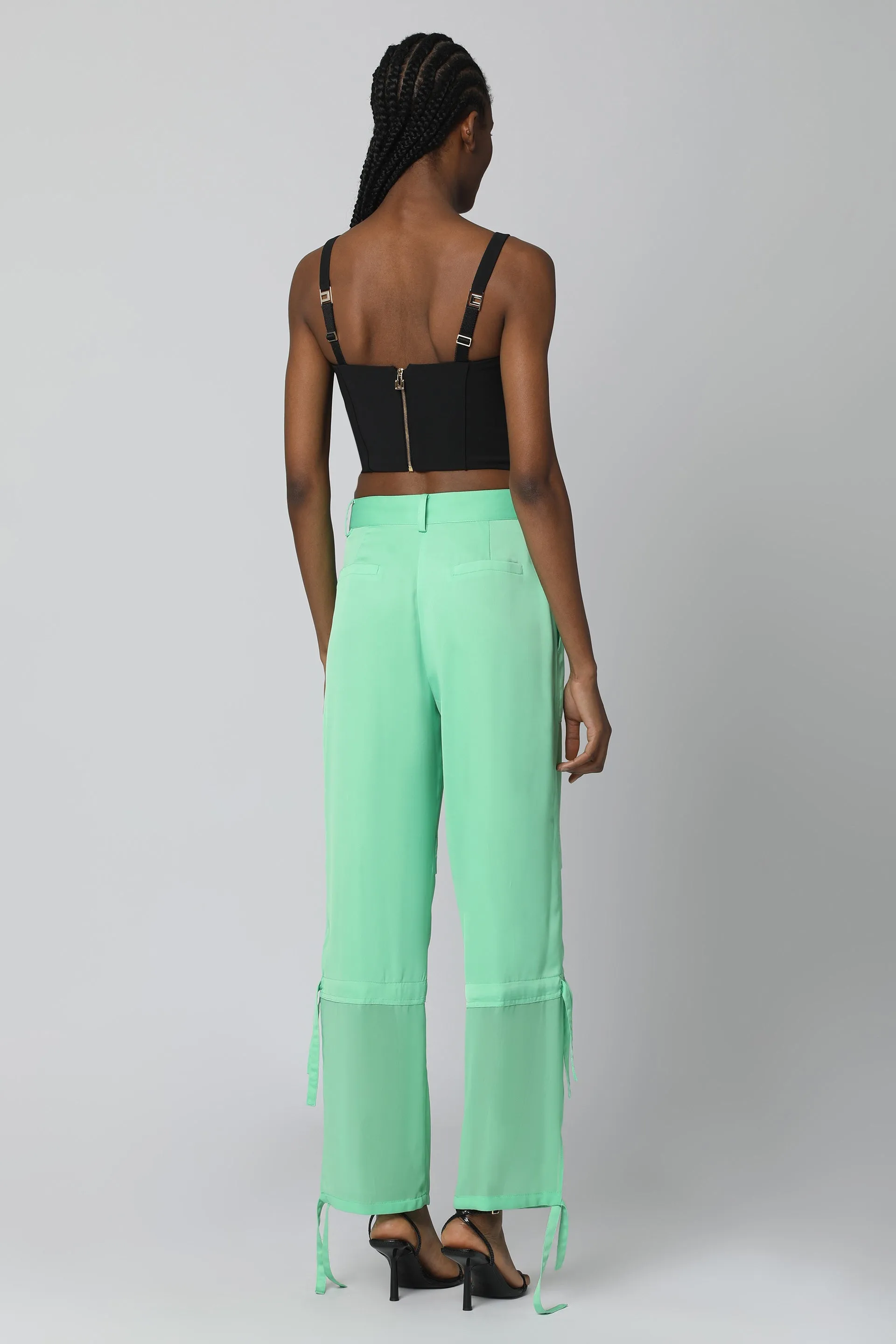 Pinko Pantaloni Priapo in raso