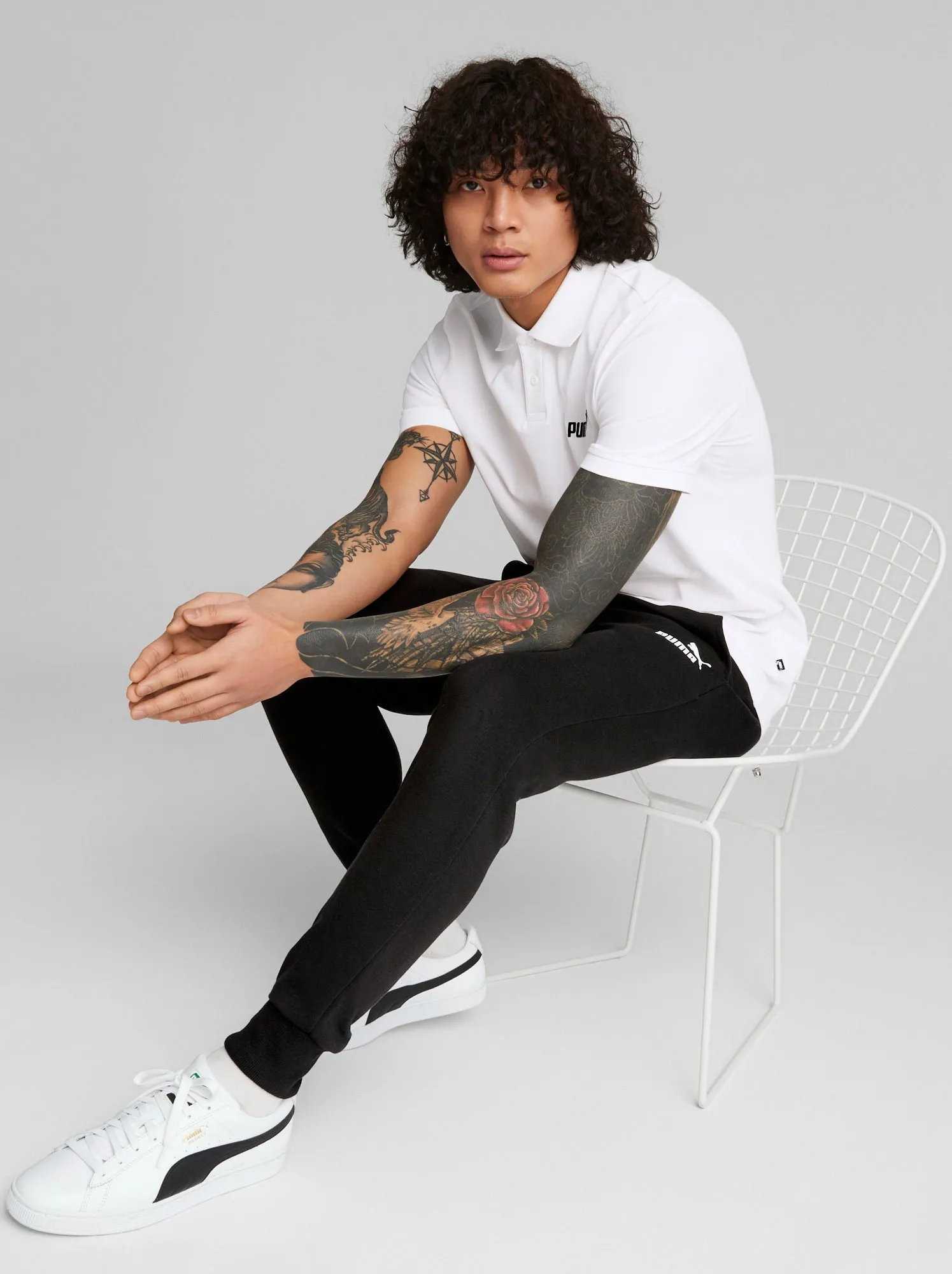Polo 'Puma' - BIANCO