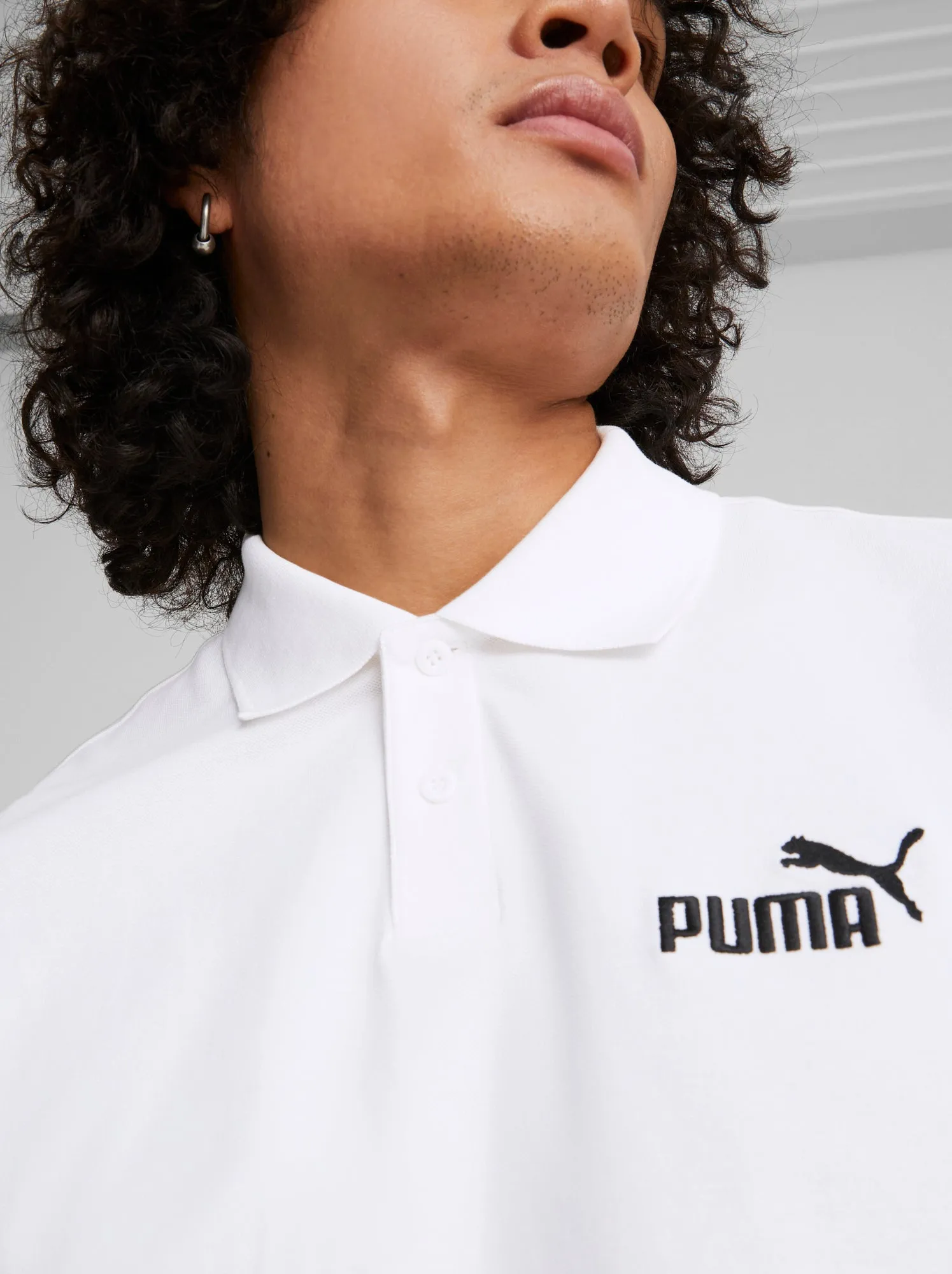 Polo 'Puma' - BIANCO