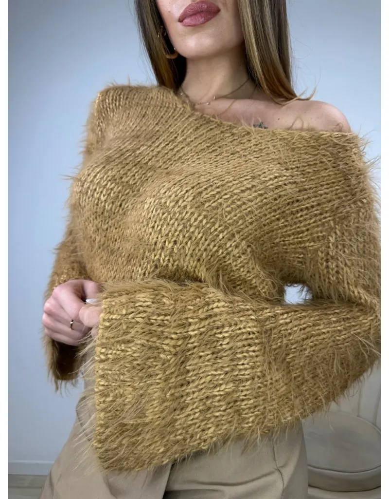 PULL CROP PELUCHE CAMEL