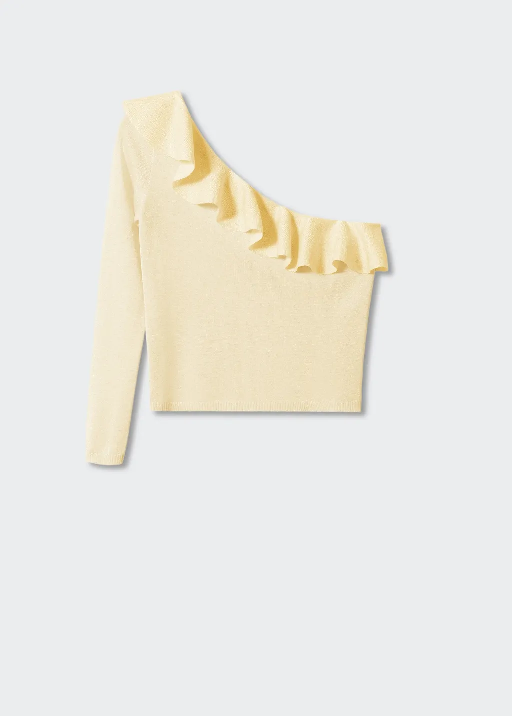 Pullover asimmetrico volant