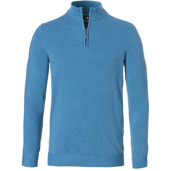 Pullover Baileys con struttura a zip Turchese