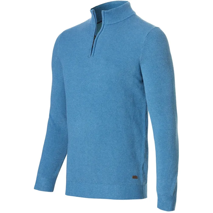 Pullover Baileys con struttura a zip Turchese