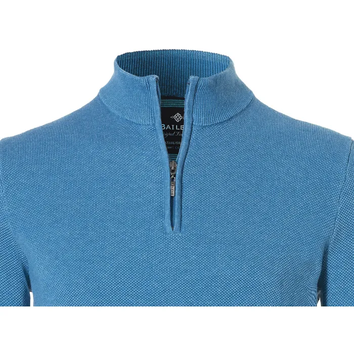 Pullover Baileys con struttura a zip Turchese