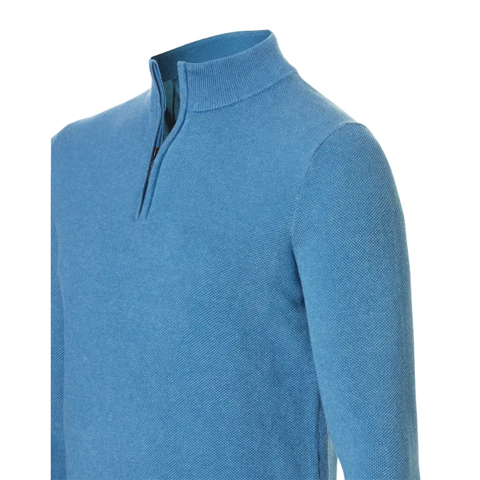 Pullover Baileys con struttura a zip Turchese