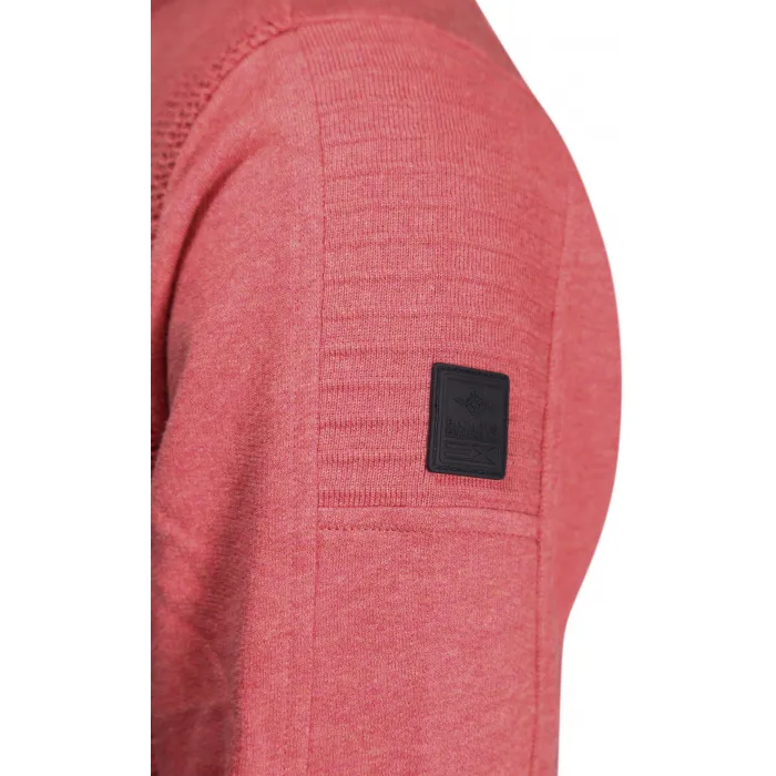 Pullover Baileys con zip a nido d'ape Rosa