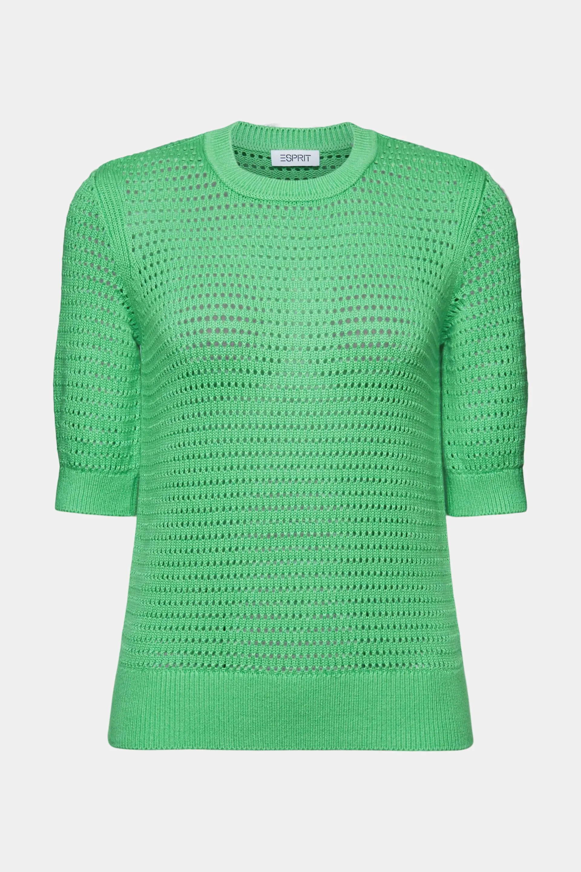 Pullover in mesh a manica corta