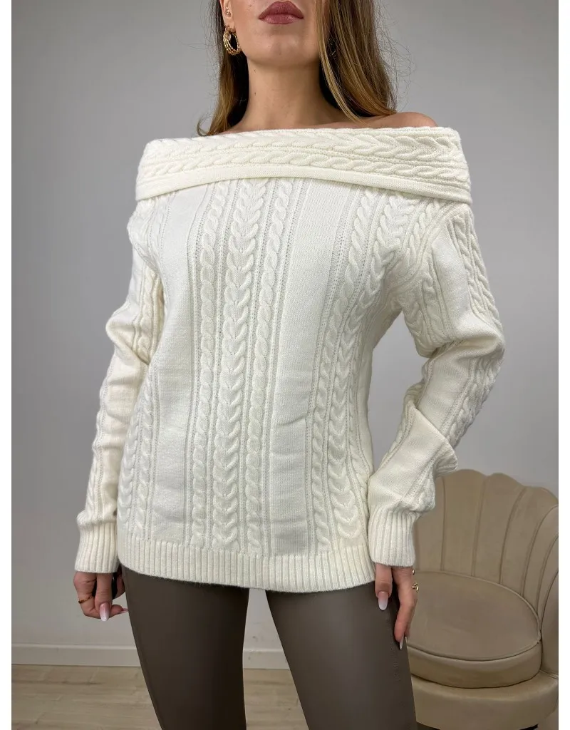 PULLOVER LORIE BIANCO