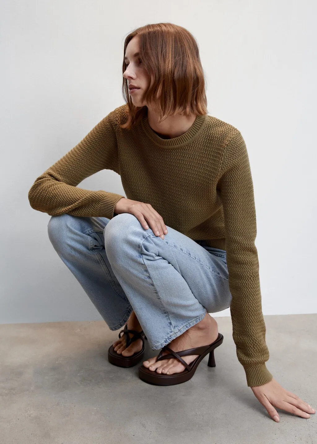 Pullover melangiato cotone
