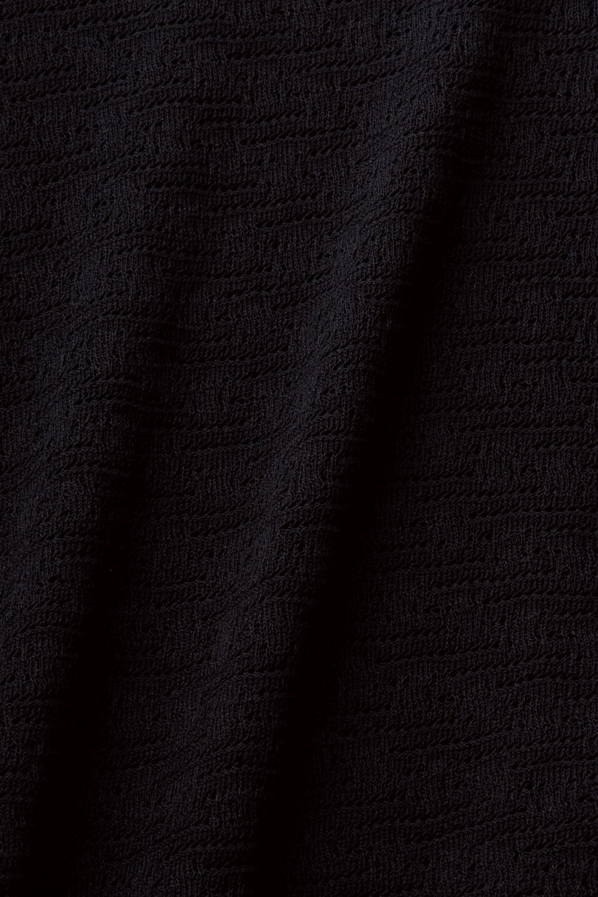 Pullover pointelle a manica corta