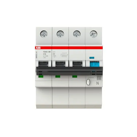 RCCB ABB, 4P, 16A, sensibilità 30mA, Tipo C