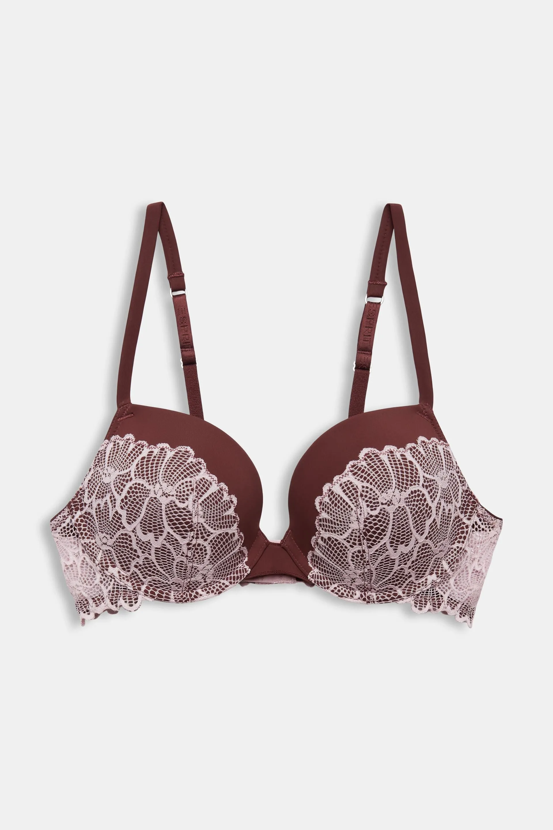 Reggiseno push-up imbottito in pizzo