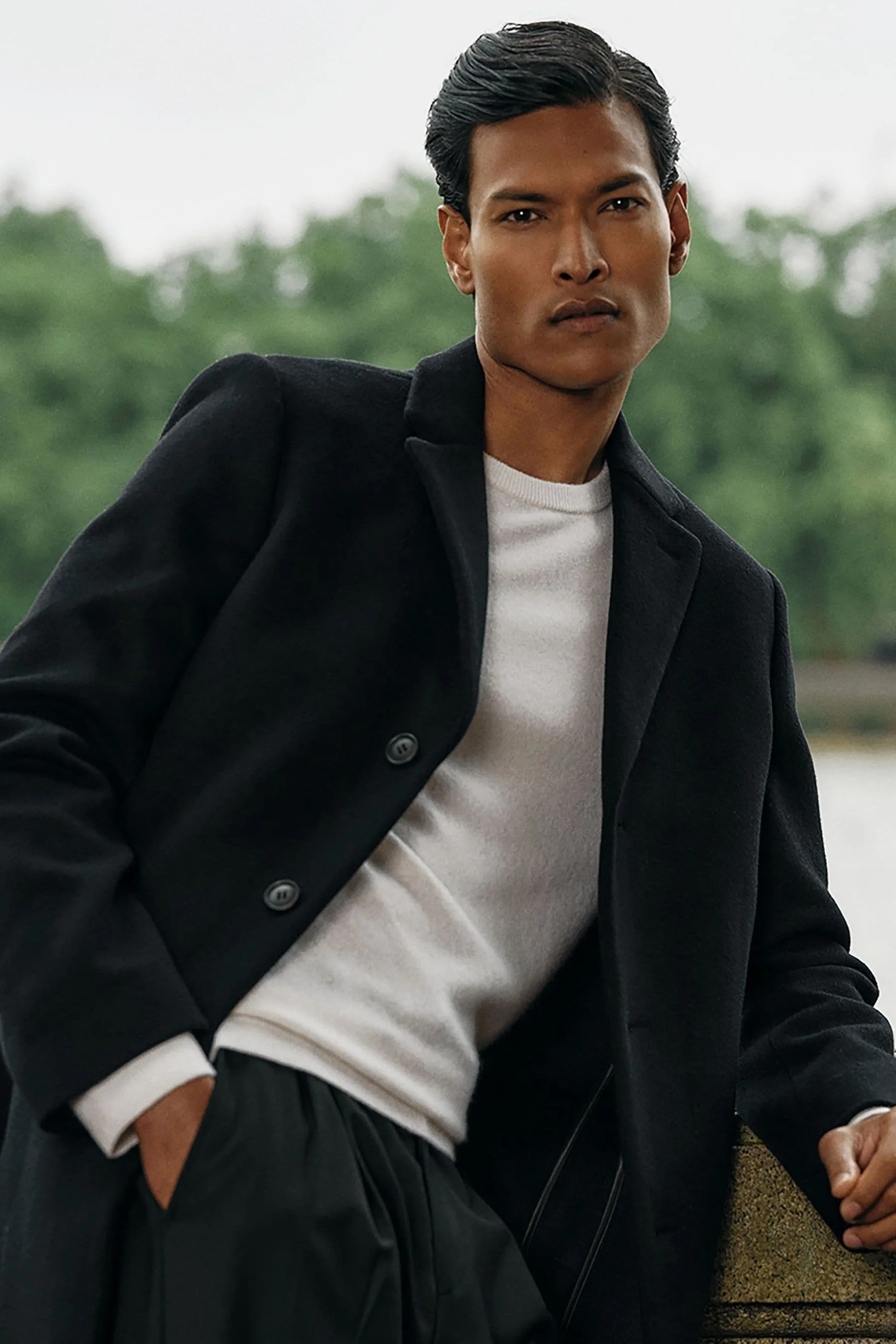 Reiss - Epsom - Soprabito monopetto in Blend di lana    
