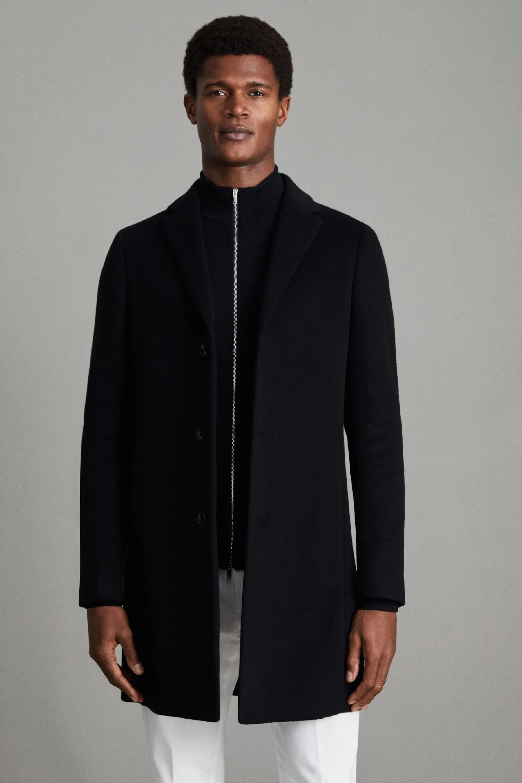 Reiss - Epsom - Soprabito monopetto in Blend di lana    