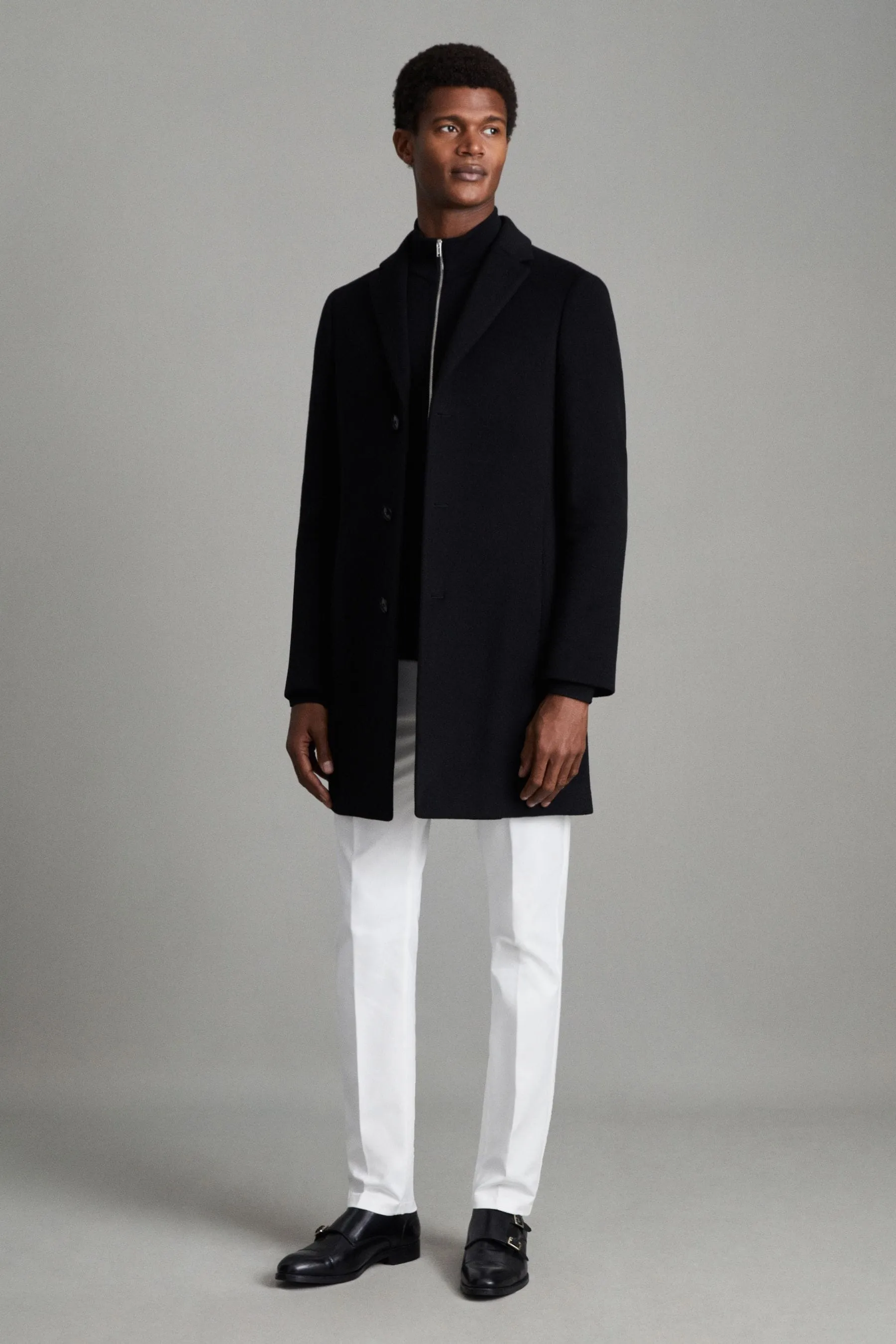 Reiss - Epsom - Soprabito monopetto in Blend di lana    