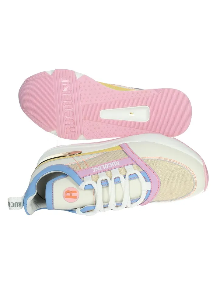 RUCOLINE  SNEAKERS BASSA 4011 BEIGE/ROSA