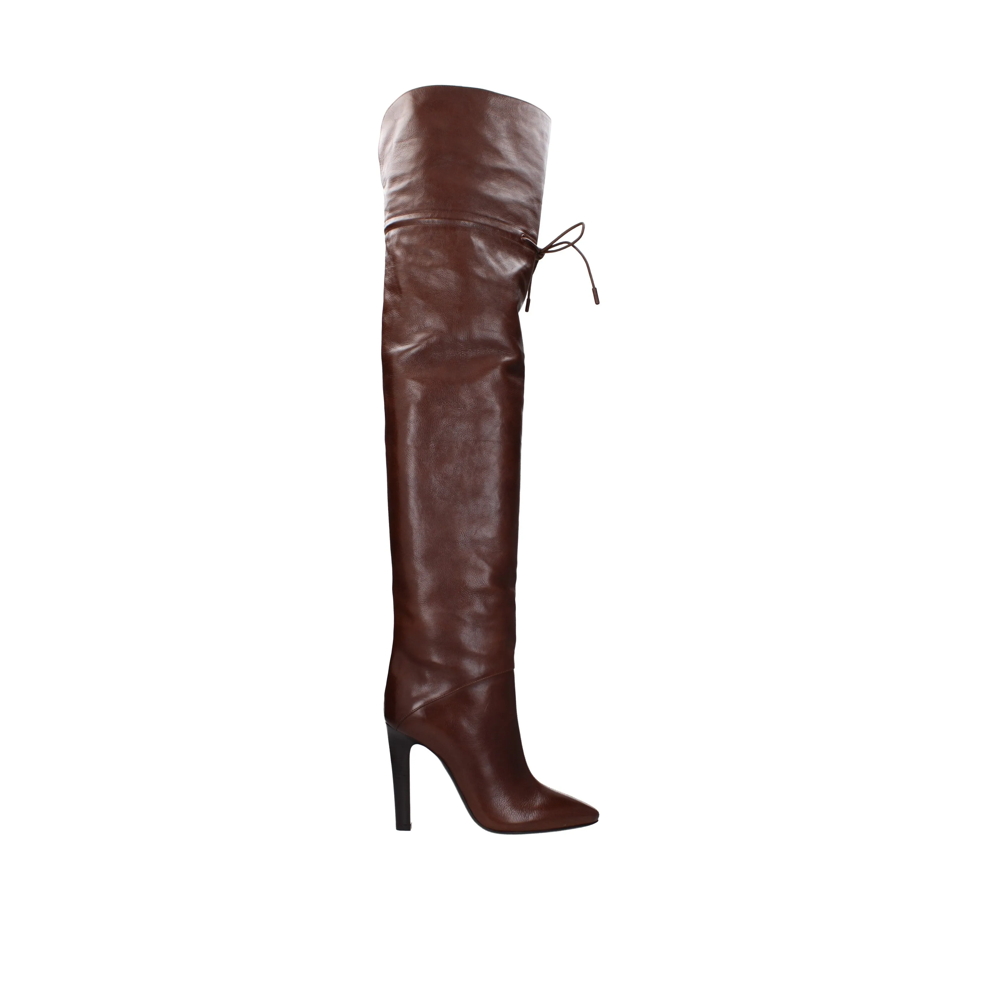 Saint Laurent Stivali Jane Donna Pelle Marrone
