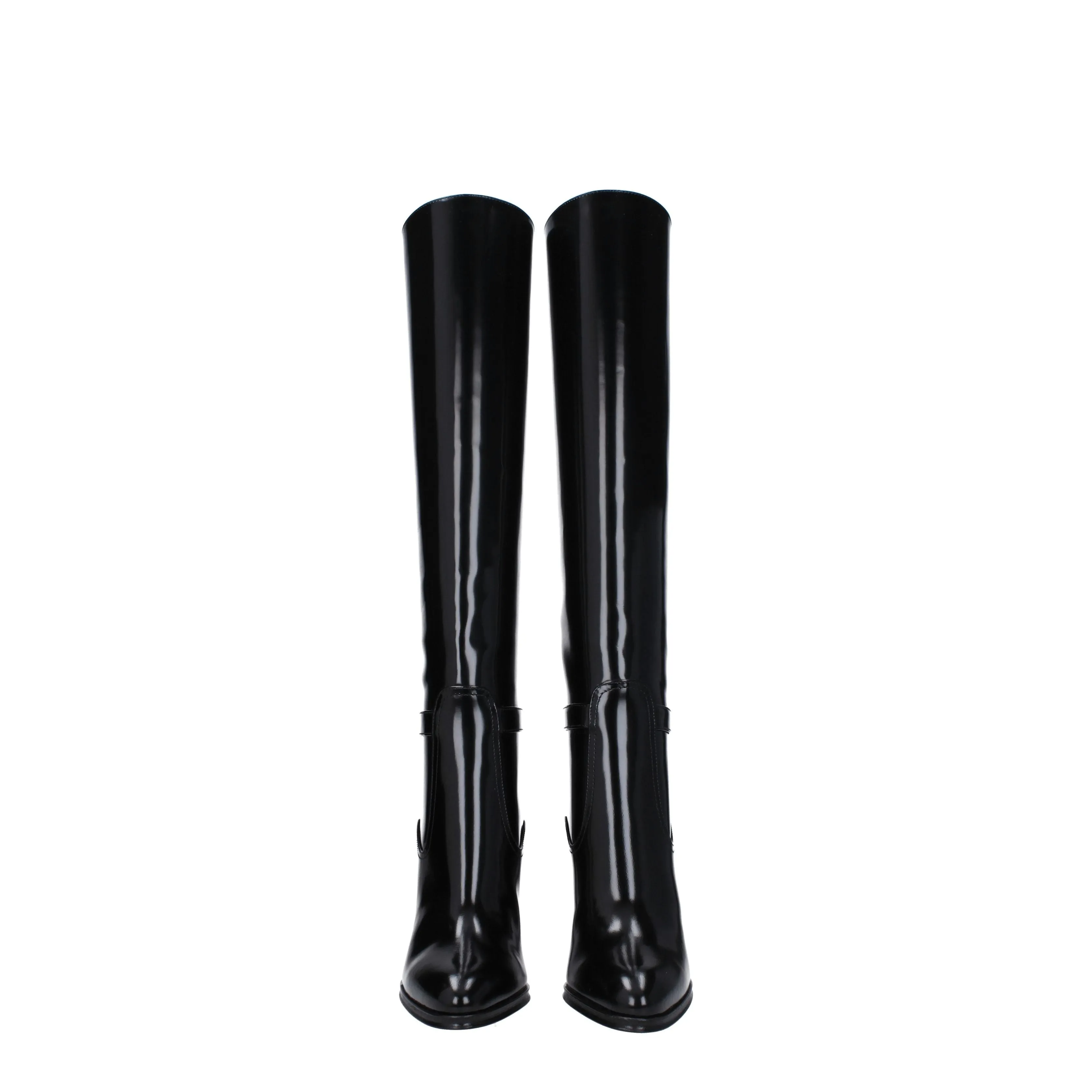 Saint Laurent Stivali Linda Donna Pelle Nero
