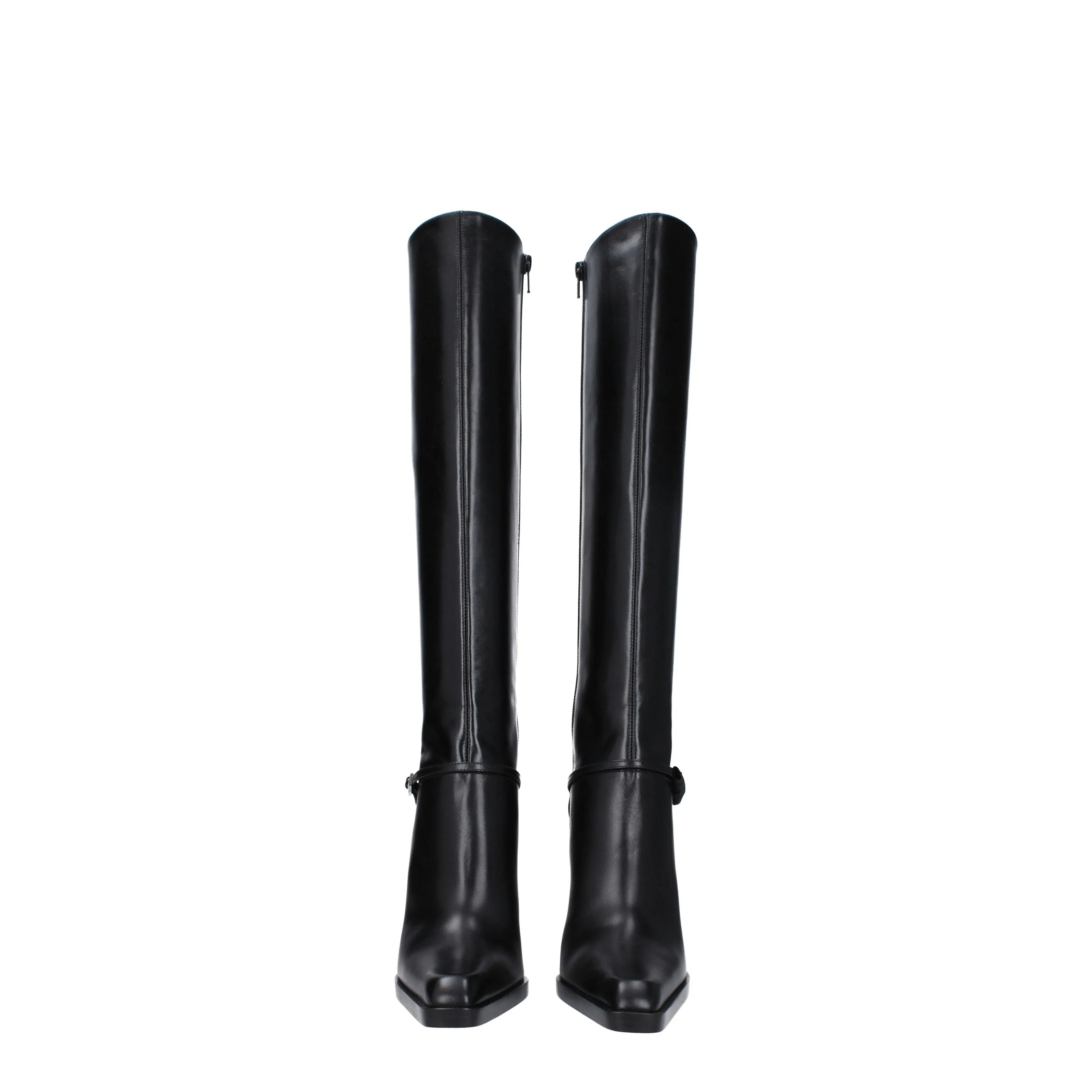 Saint Laurent Stivali Nina Donna Pelle Nero