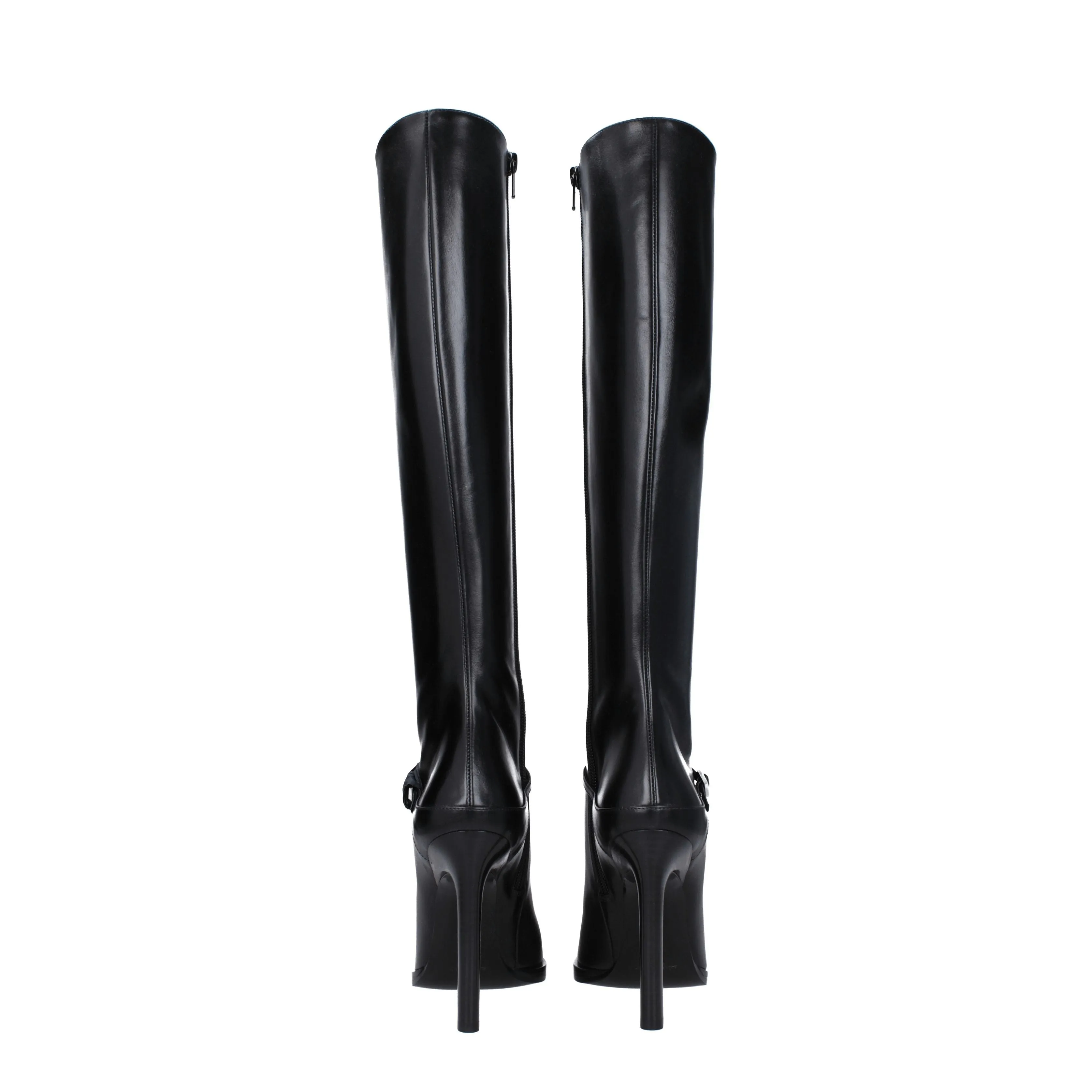 Saint Laurent Stivali Nina Donna Pelle Nero