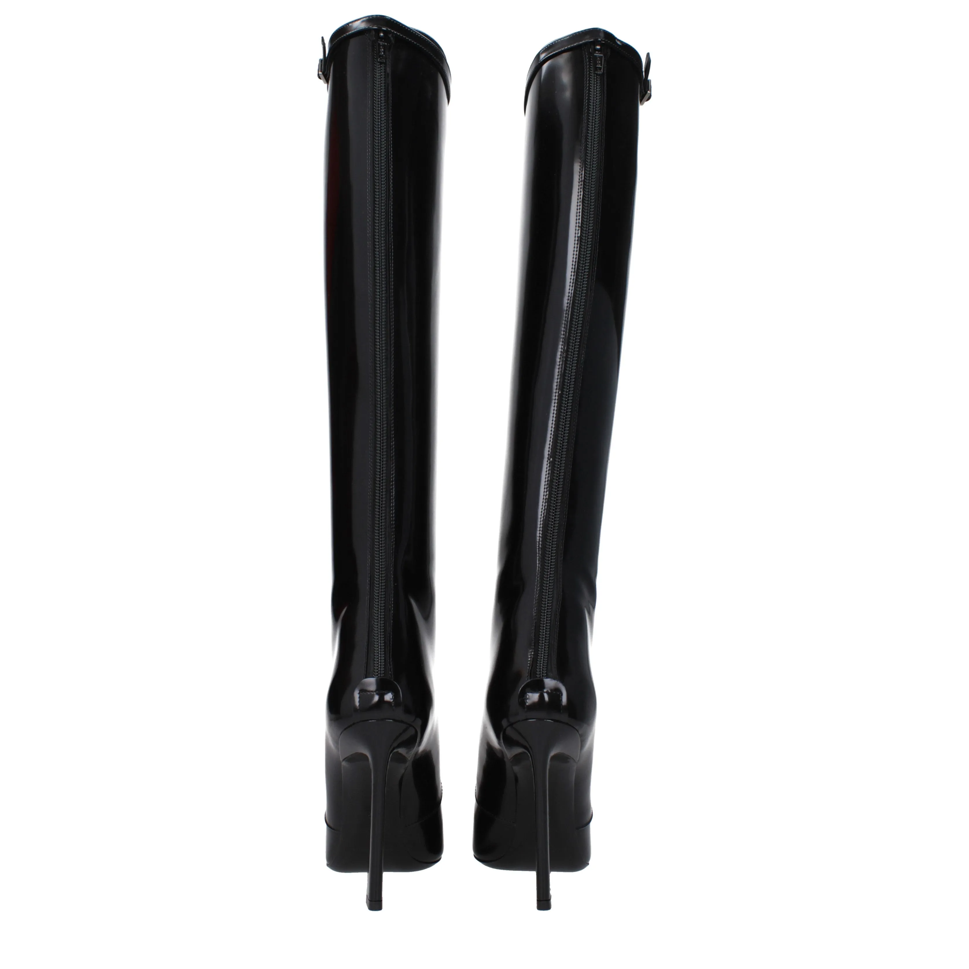 Saint Laurent Stivali Tess Donna Pelle Nero