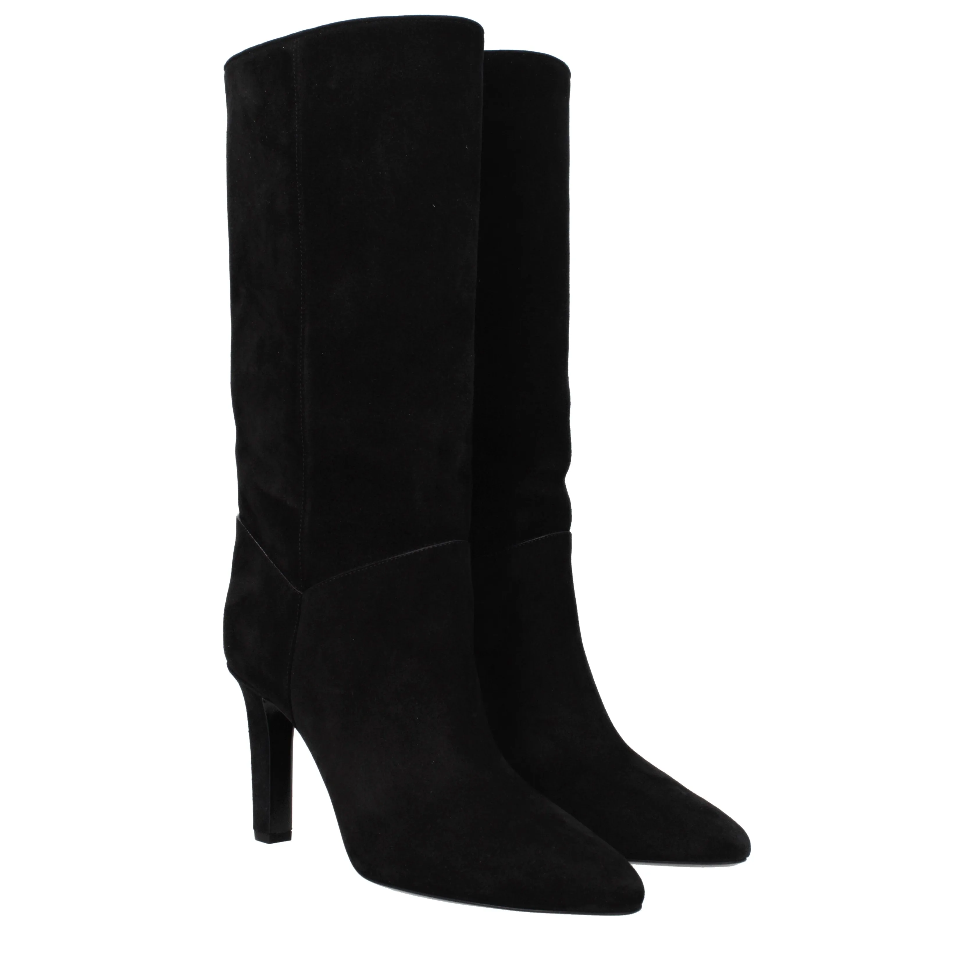 Saint Laurent Stivali Tracy Donna Camoscio Nero