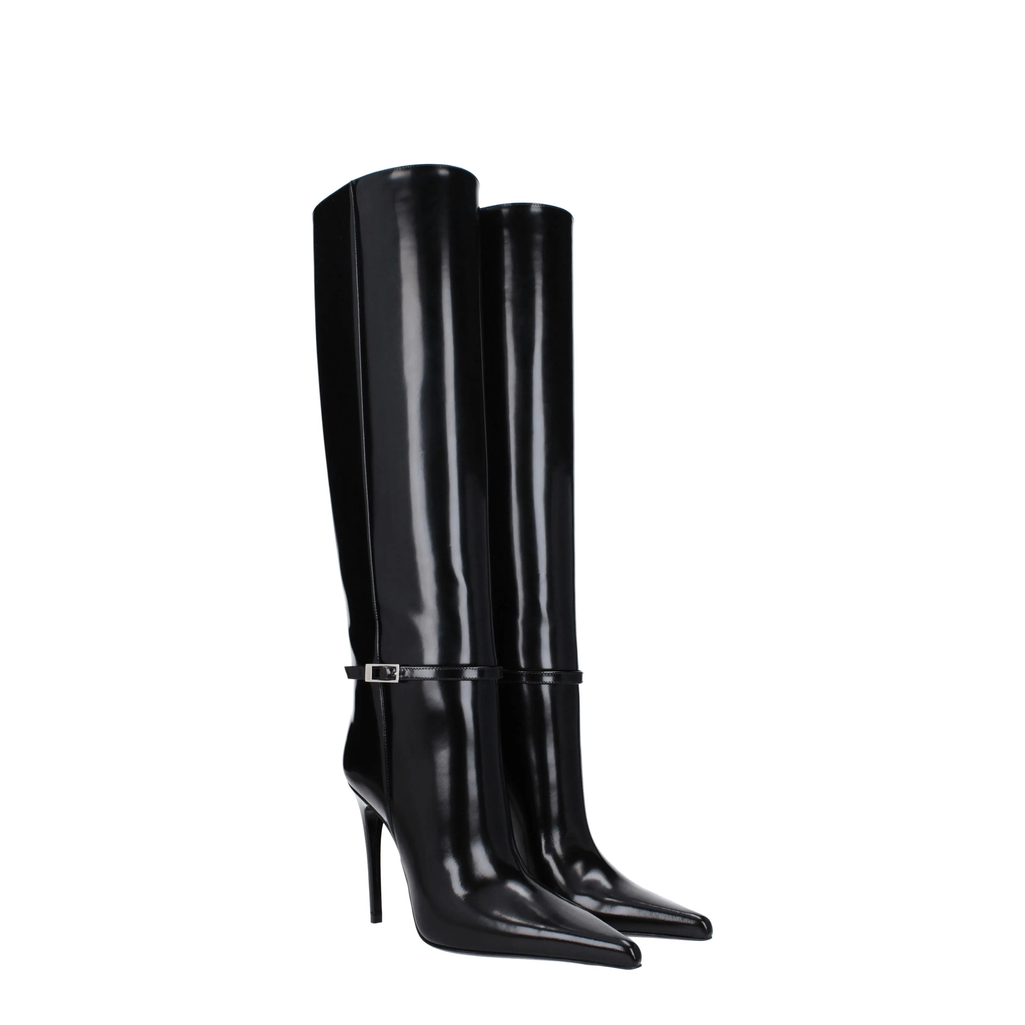 Saint Laurent Stivali Vendome Donna Pelle Nero