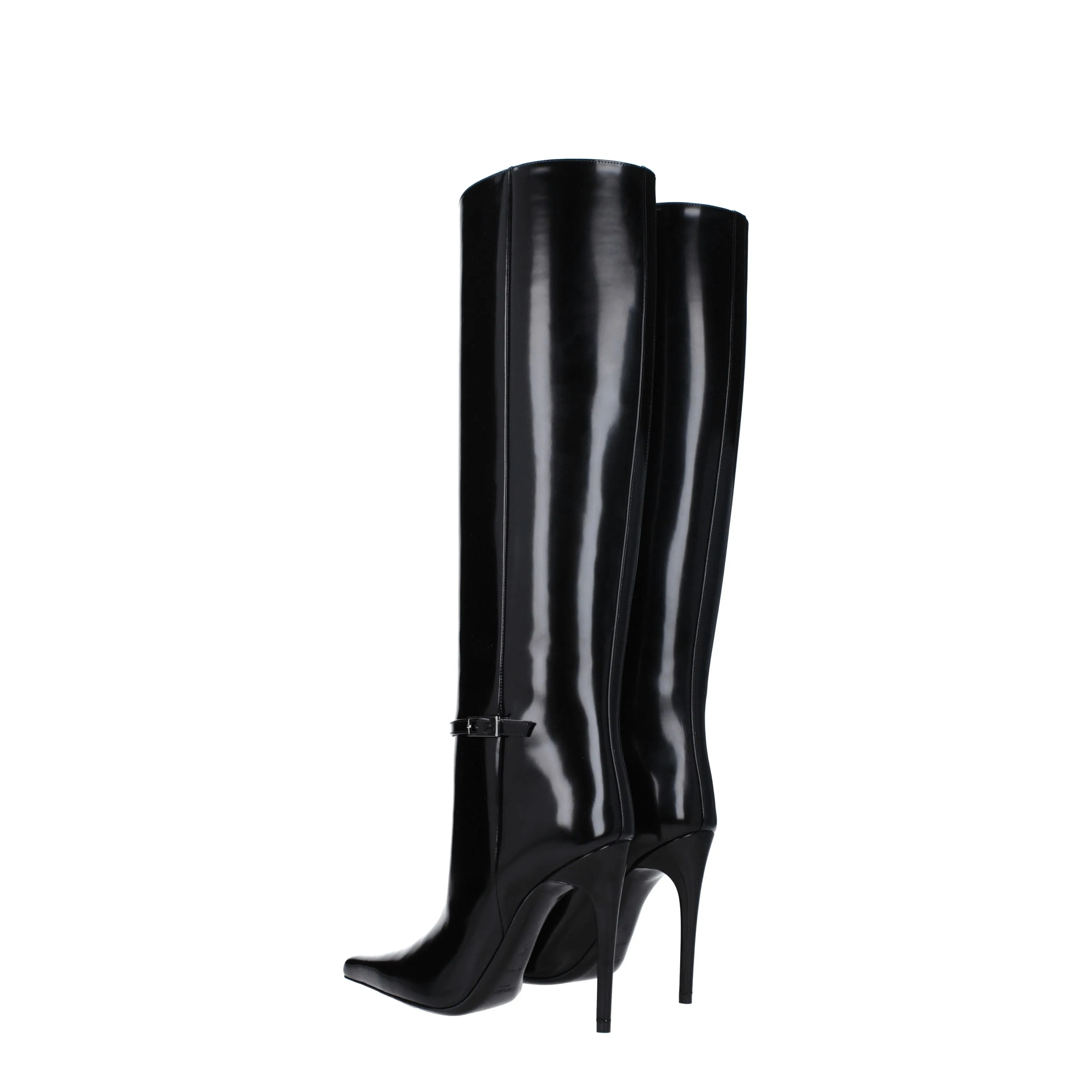Saint Laurent Stivali Vendome Donna Pelle Nero