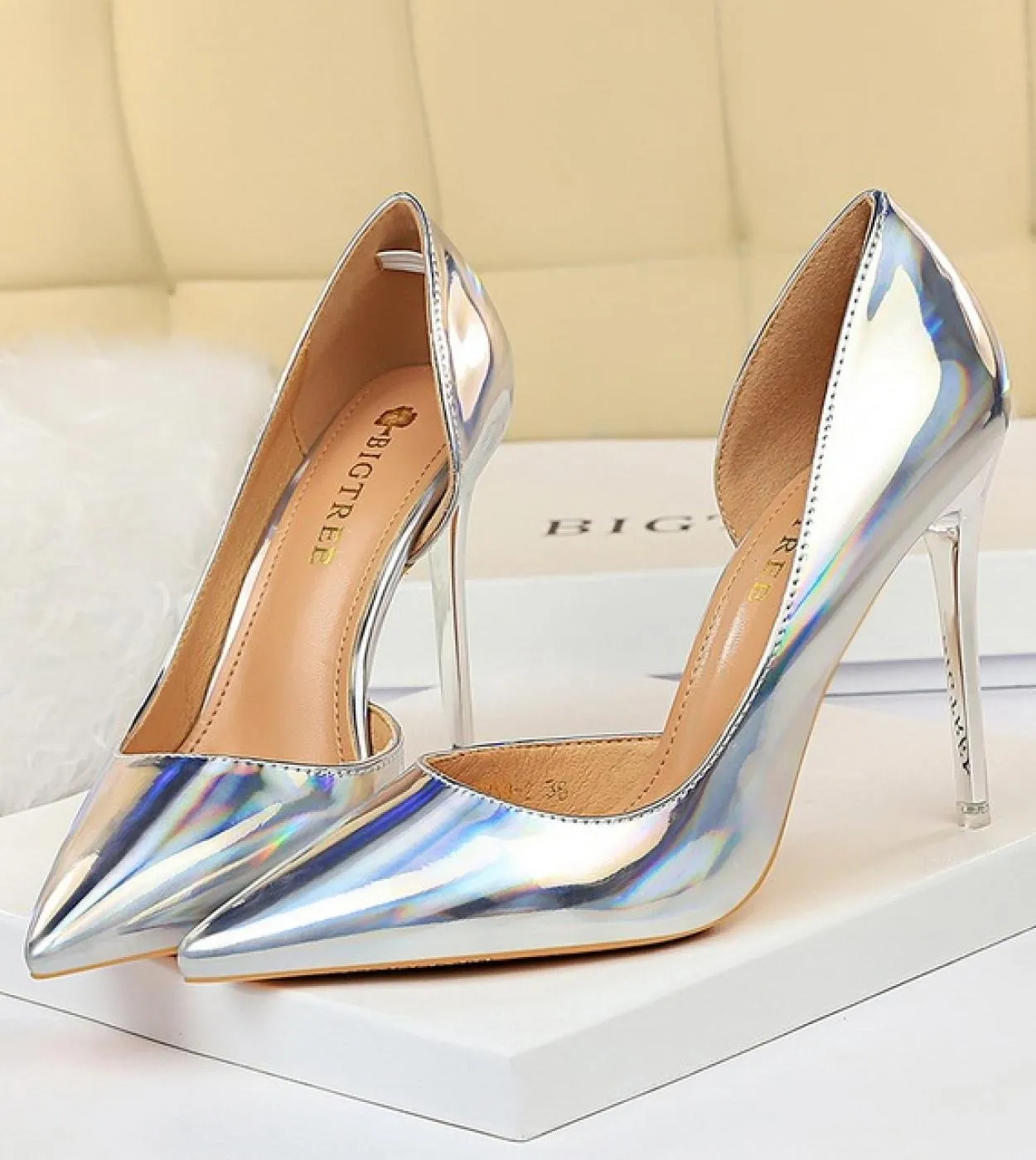 Scarpe con tacco alto da donna 2022 Scarpin oro Scarpe con tacco alto da donna Scarpe con tacco alto da donna