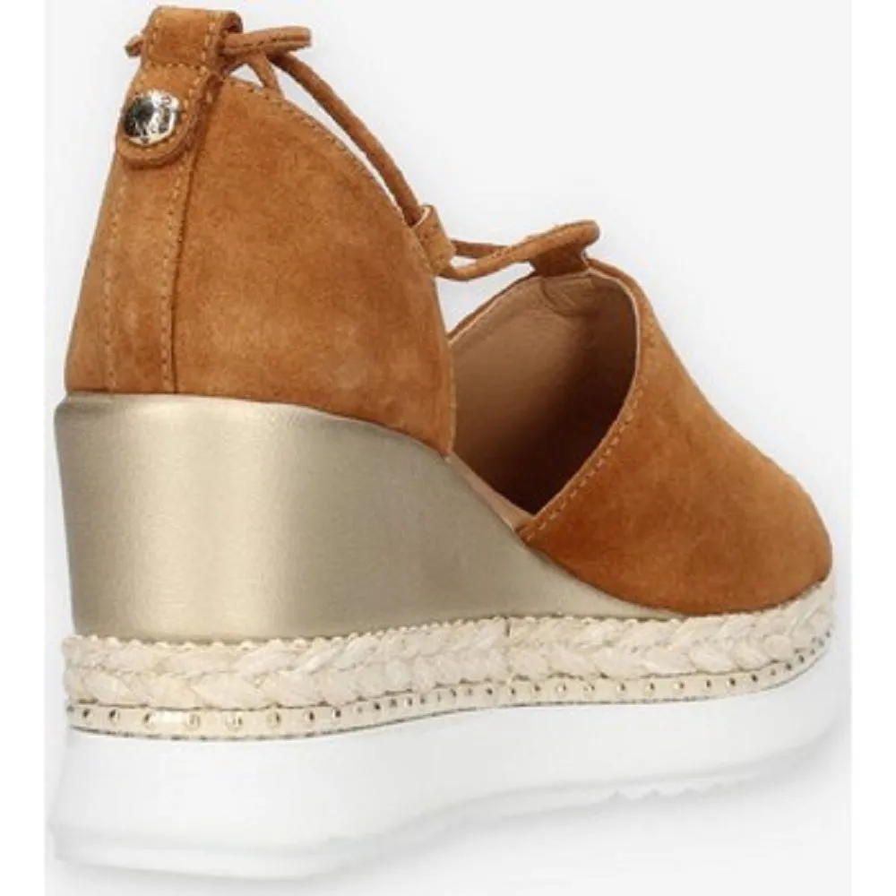 Scarpe donna NEROGIARDINI - art.E218810D 326 - sandalo con tacco tabacco casual