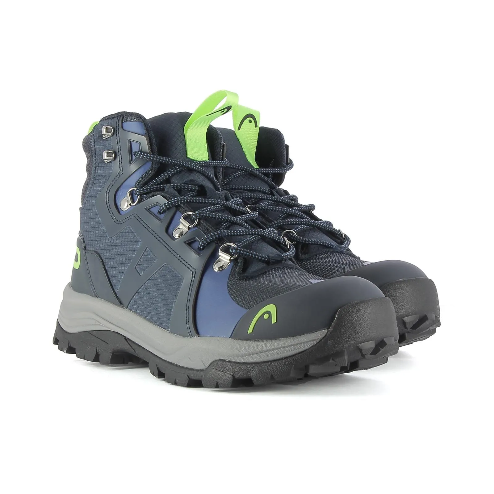 Scarponi blu alti da trekking
