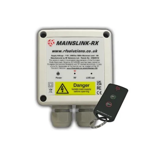 Sistema per telecomando RF Solutions MAINSSWITCH-8SL1, 2