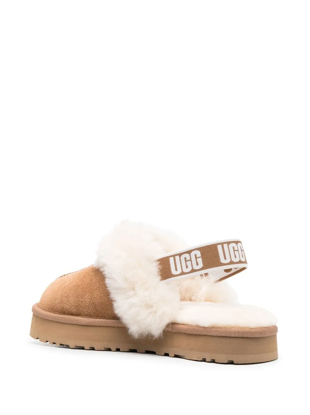 Slippers con cinturino posteriore Funkette per bambina UGG Kids marrone con punta tonda
