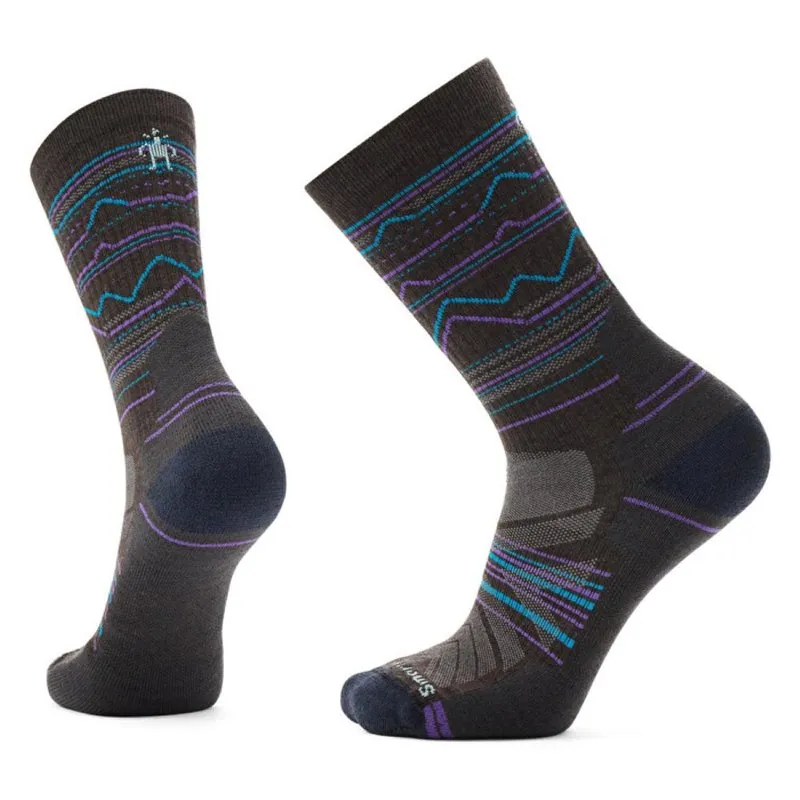 Smartwool Hike Light Cushion Mountain Range Pattern crew