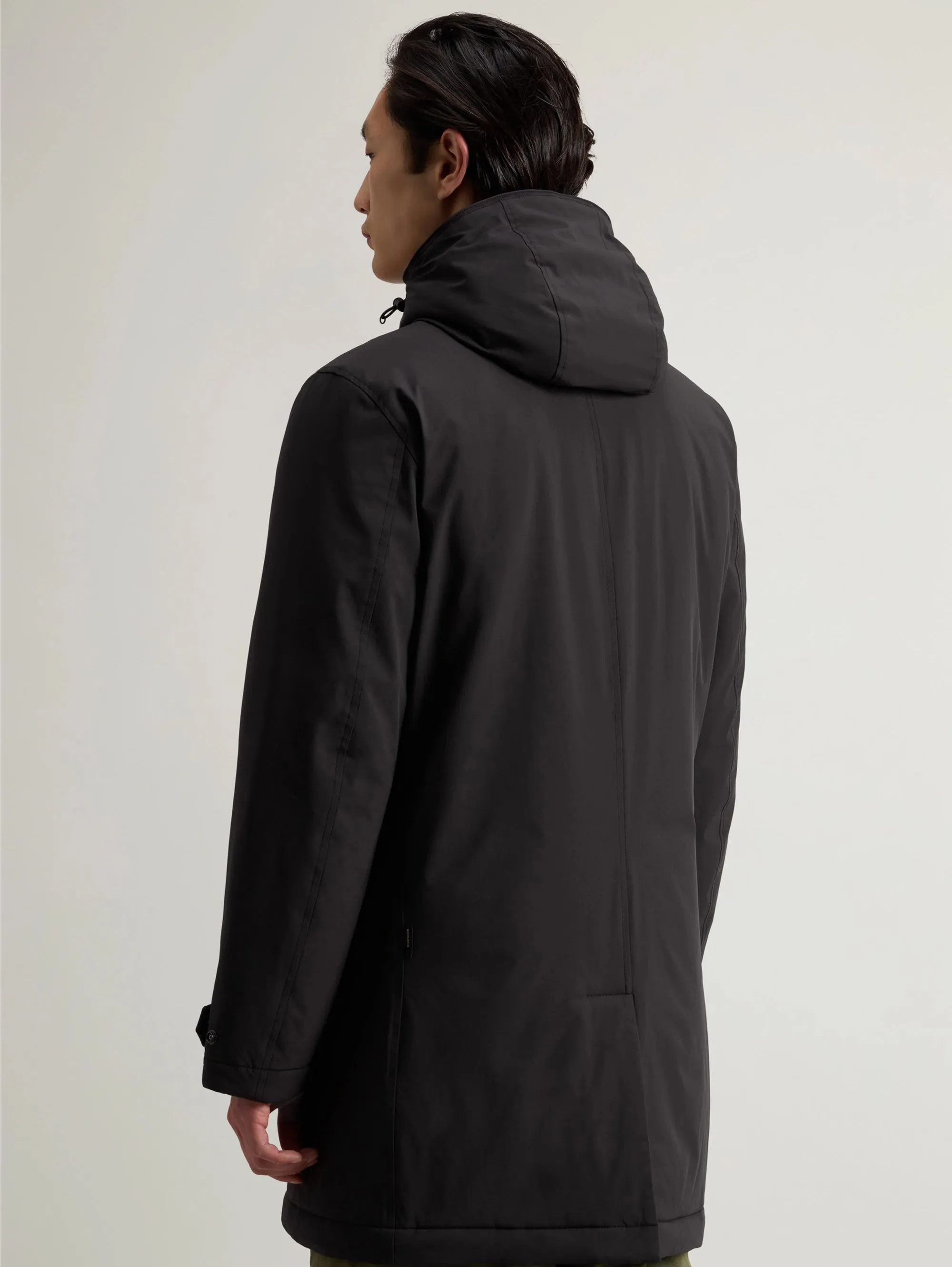 Soprabito Due in Uno in Tessuto Stretch Nero