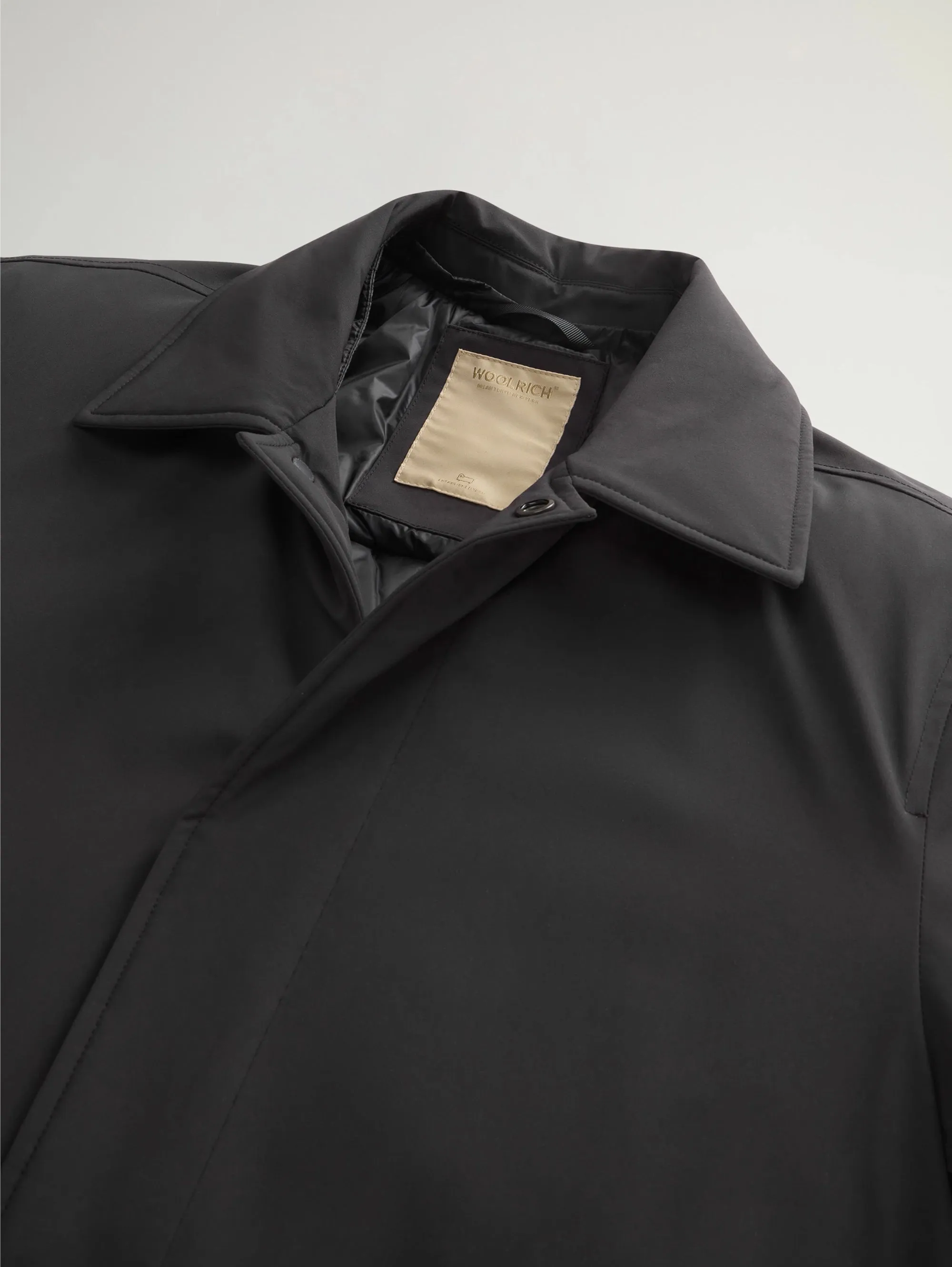 Soprabito Due in Uno in Tessuto Stretch Nero