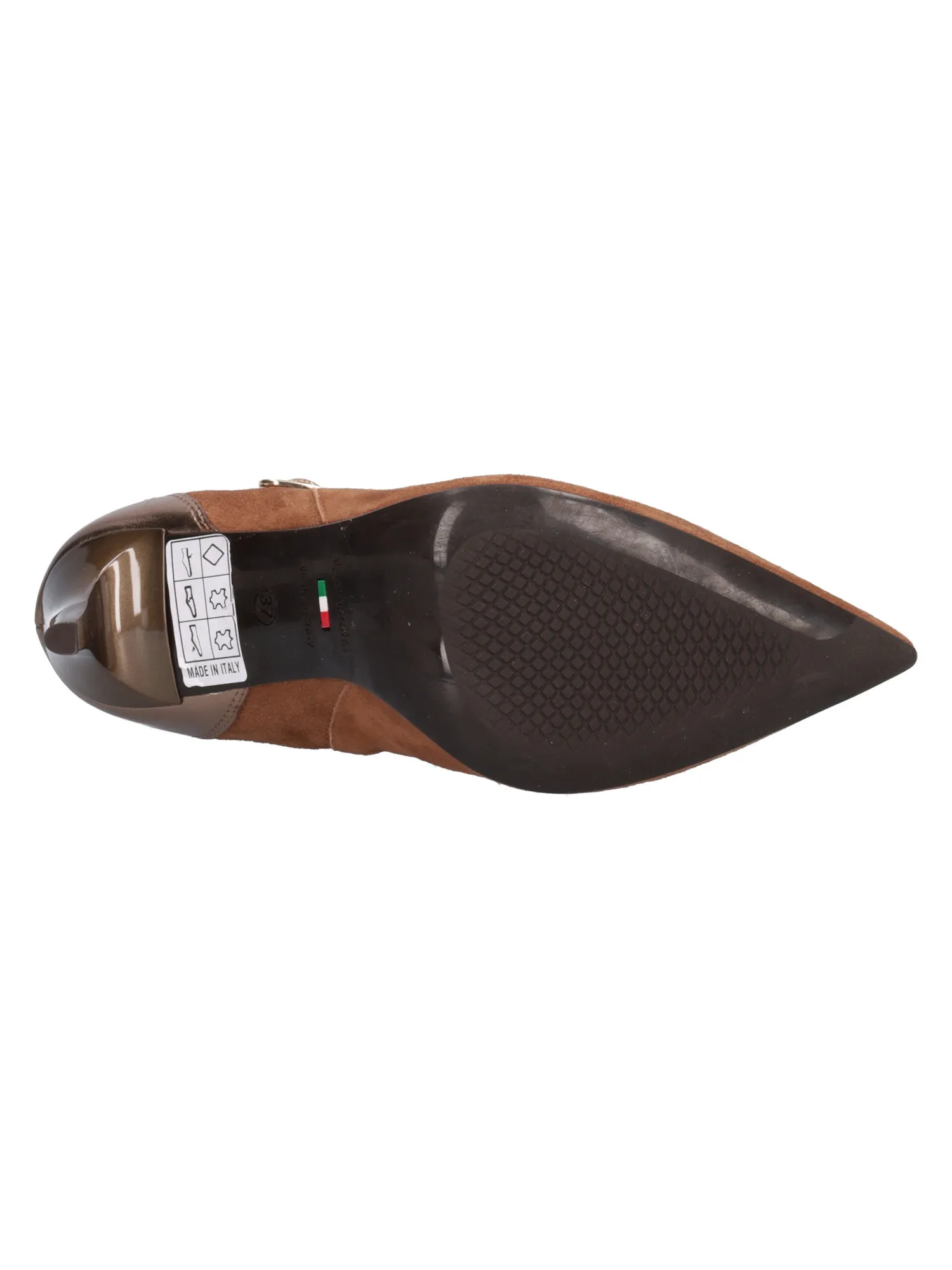 Stivaletto tacco fino Nero Giardini da donna cuoio