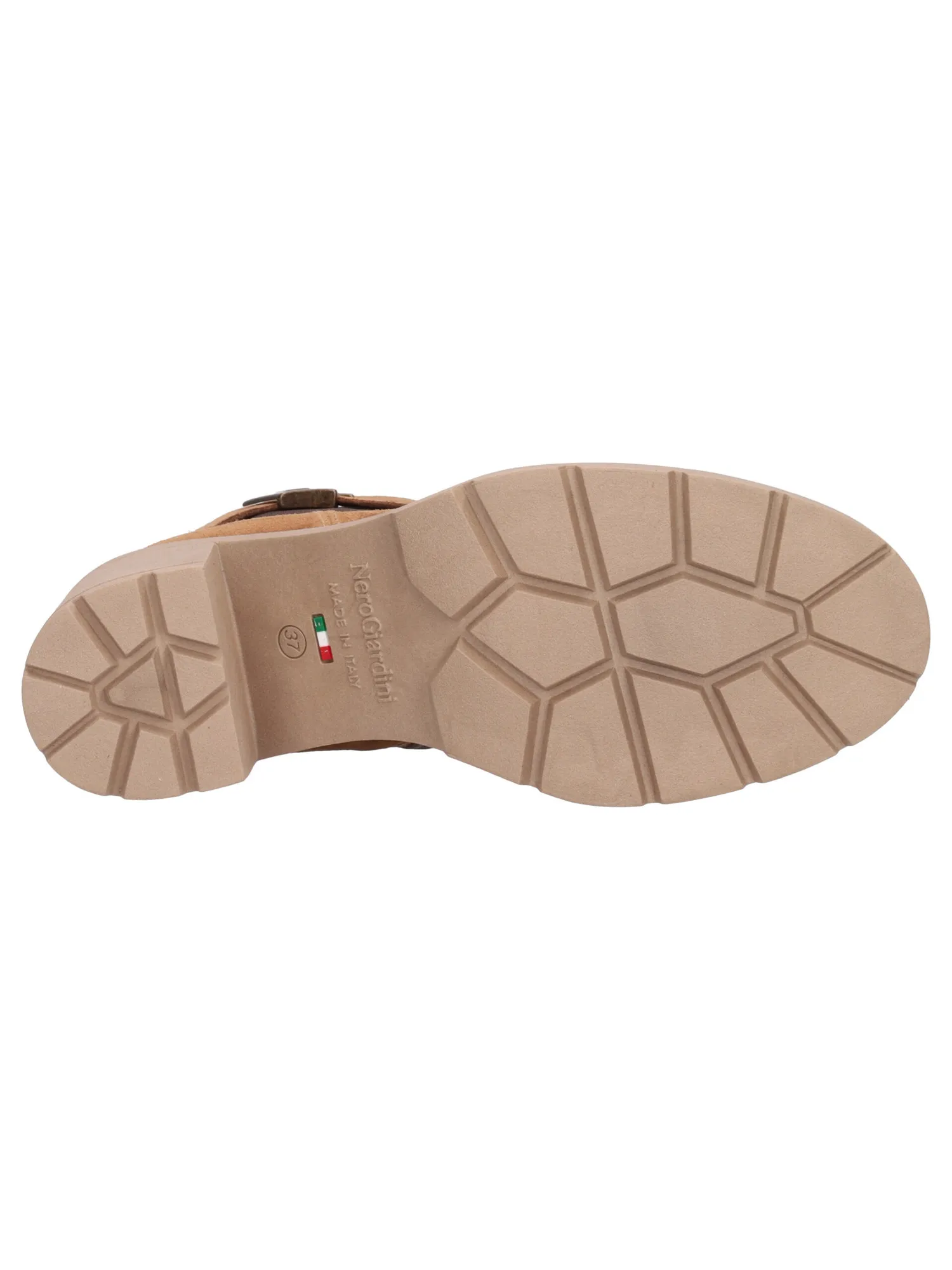 Stivaletto tacco largo Nero Giardini da donna cuoio