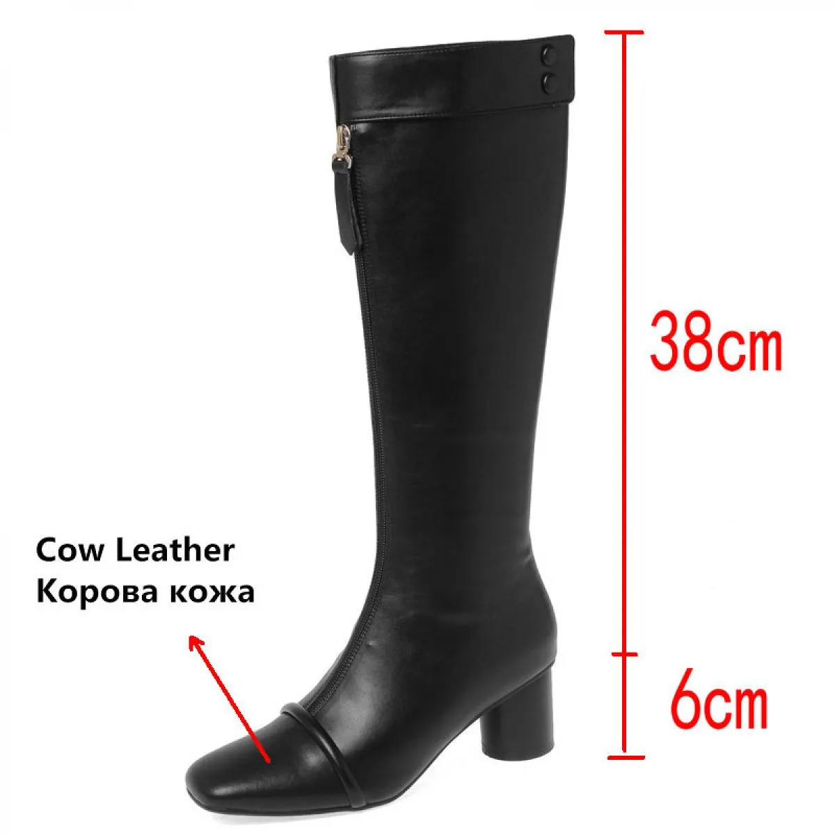 Stivali alti al ginocchio da donna Autunno Inverno Stivali lunghi elasticizzati sottili in vera pelle Scarpe da donna con tacco